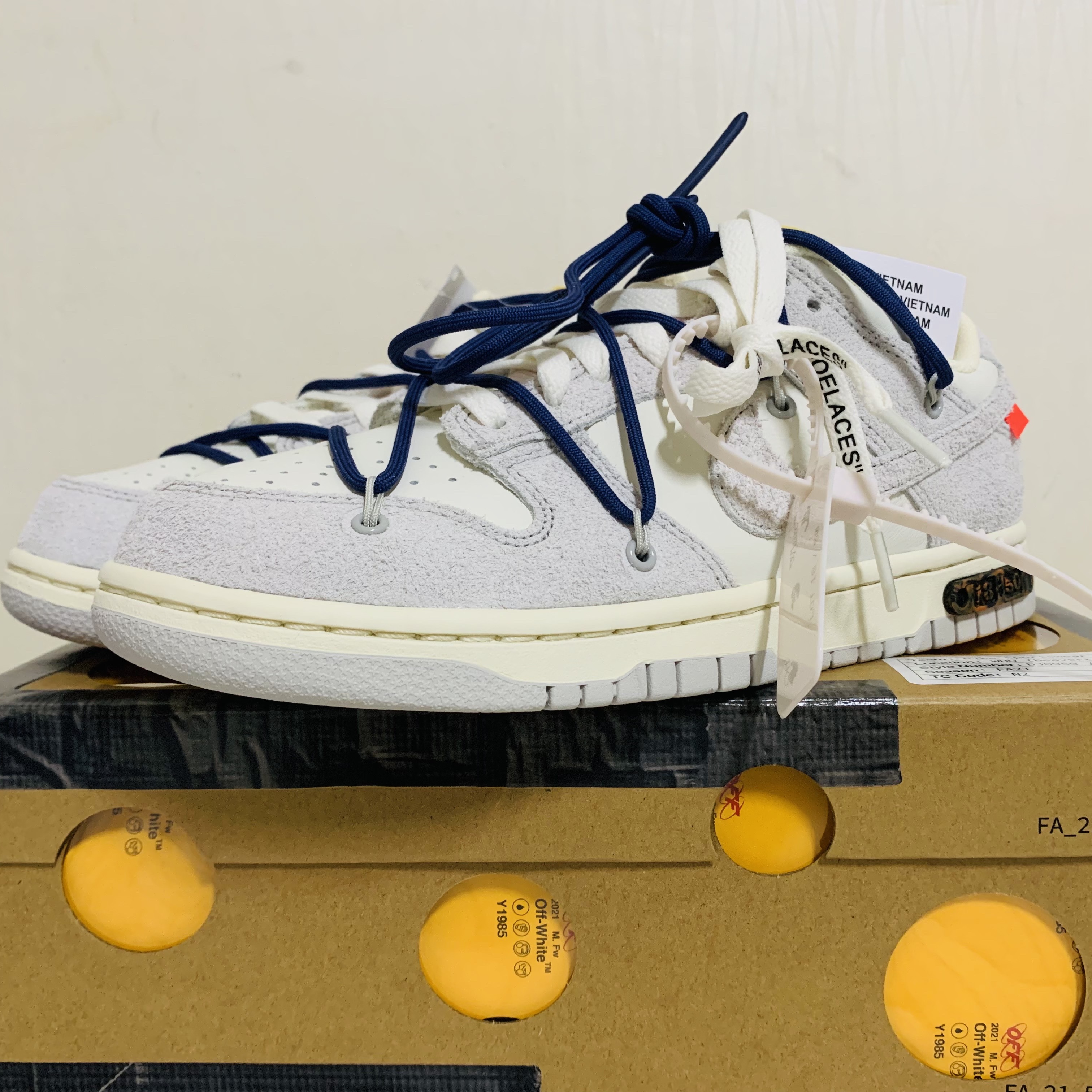 Nike x Off-White Dunk Low The 50 - Lot 18 착용 스타일 - 2