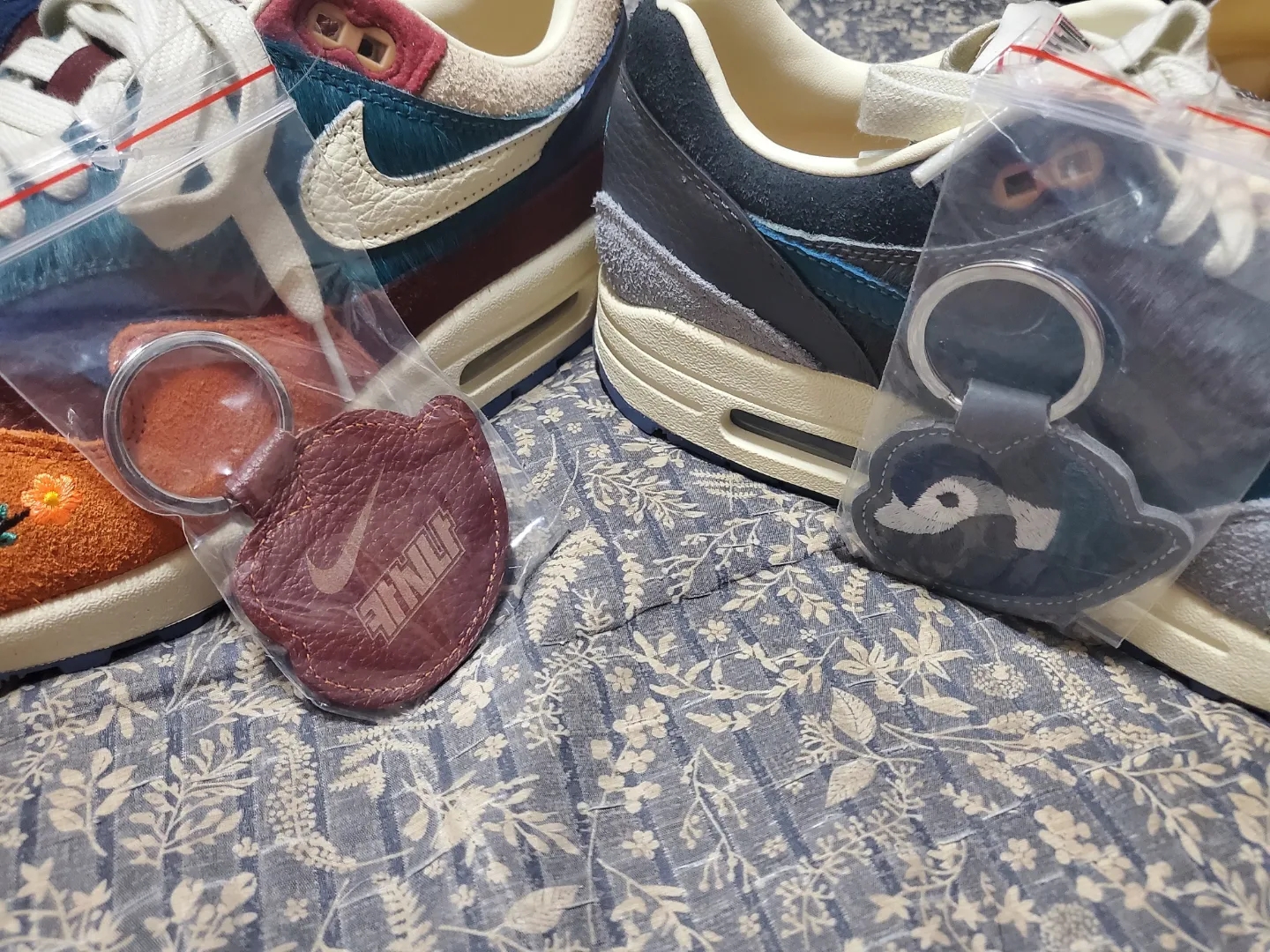 Nike x Kasina Air Max 1 SP Won-Ang Particle Grey, Nike x Kasina Air Max 1 SP Won-Ang Orange 착용 스타일 - 4