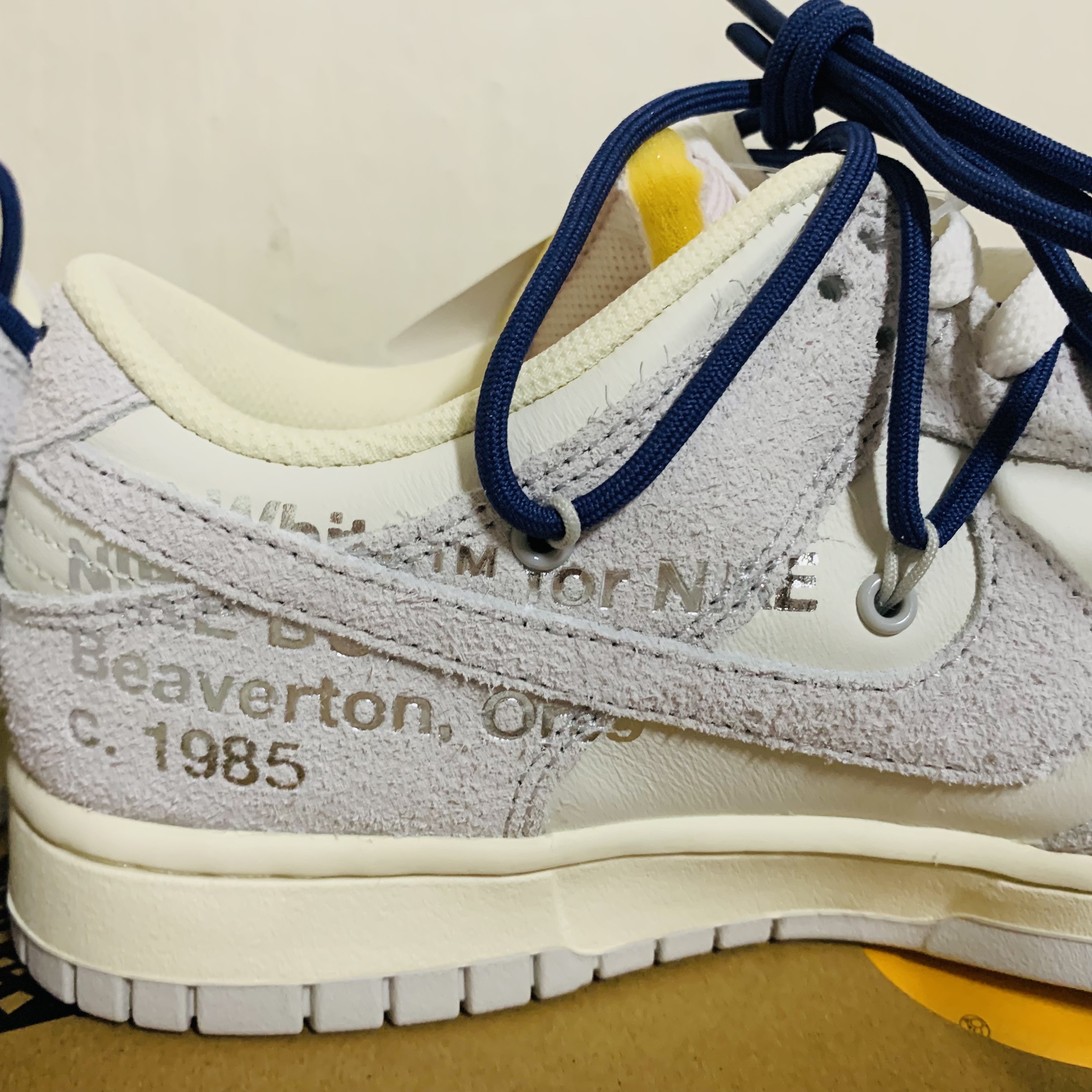 Nike x Off-White Dunk Low The 50 - Lot 18 착용 스타일 - 5