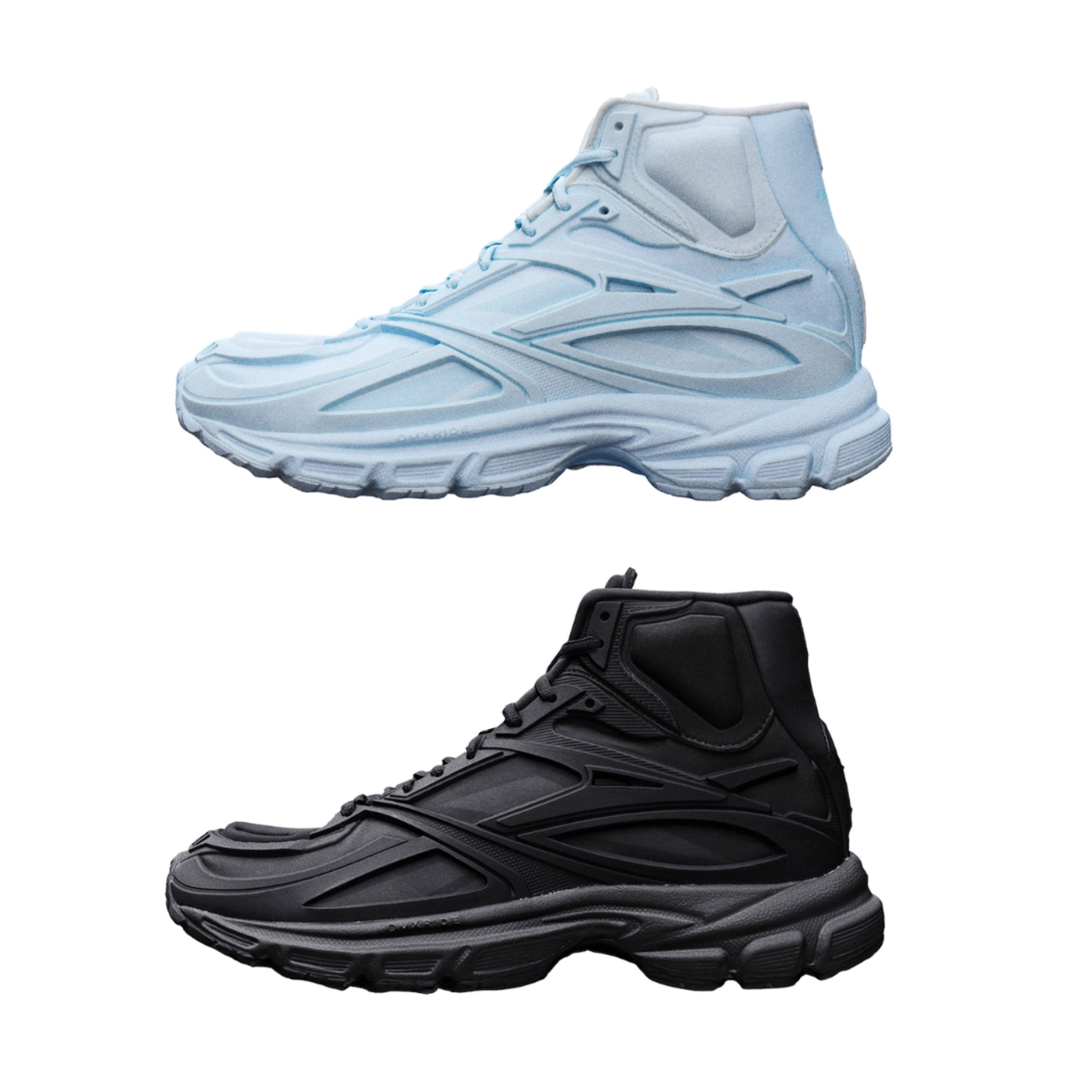 Reebok x Kanghyuk Premier Road Modern Mid Black, Reebok x Kanghyuk Premier Road Modern Mid Light Blue 착용 스타일 - 2