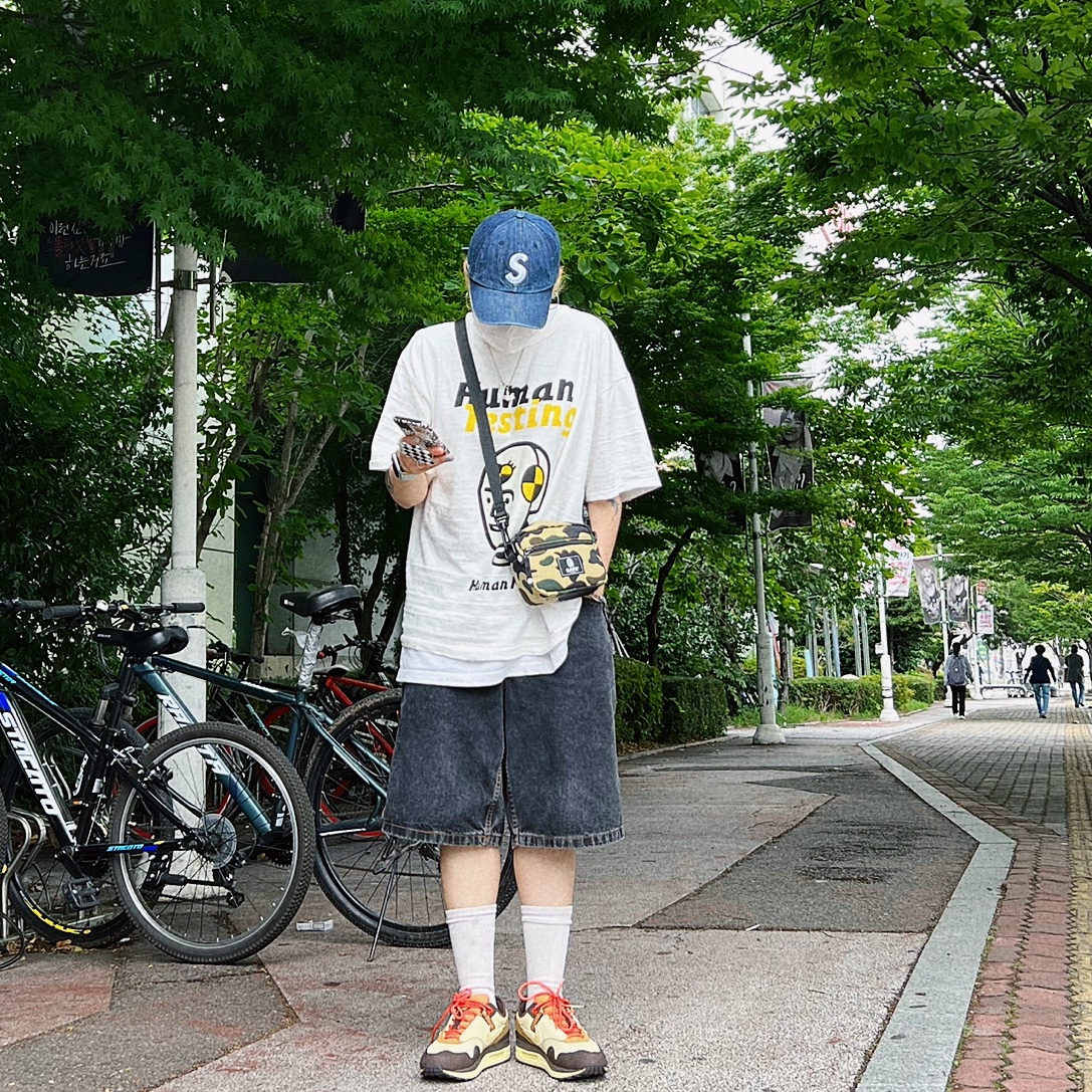 Human Made x A$AP Rocky Human Testing T-Shirt White, Supreme Kevlar Denim S Logo 6-Panel Indigo - 22SS 착용 스타일