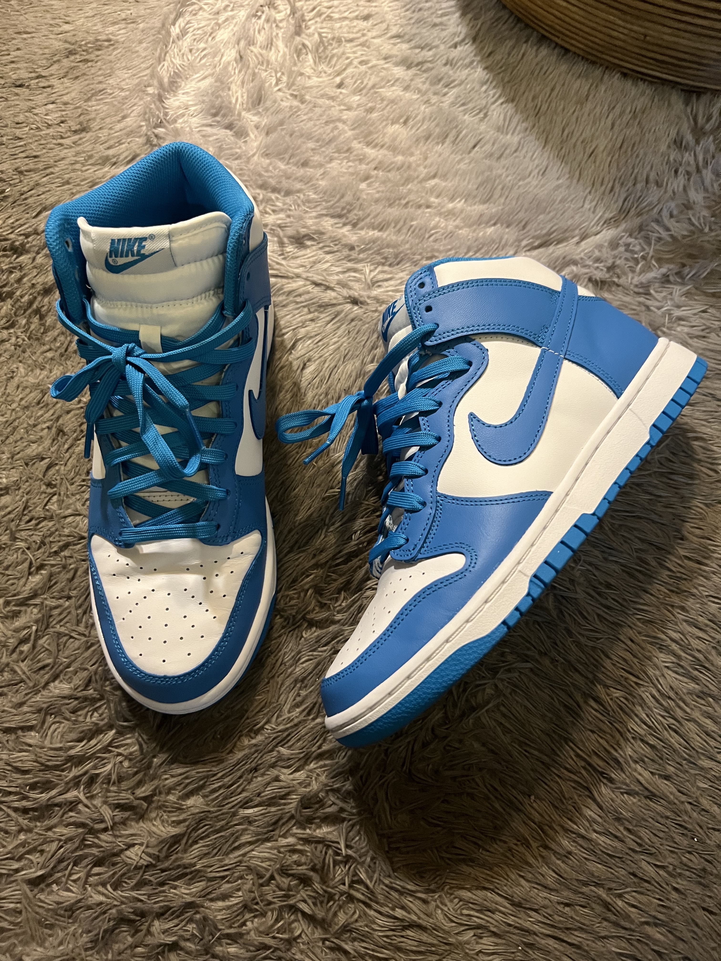 Nike Dunk High Retro Championship Blue 착용 스타일