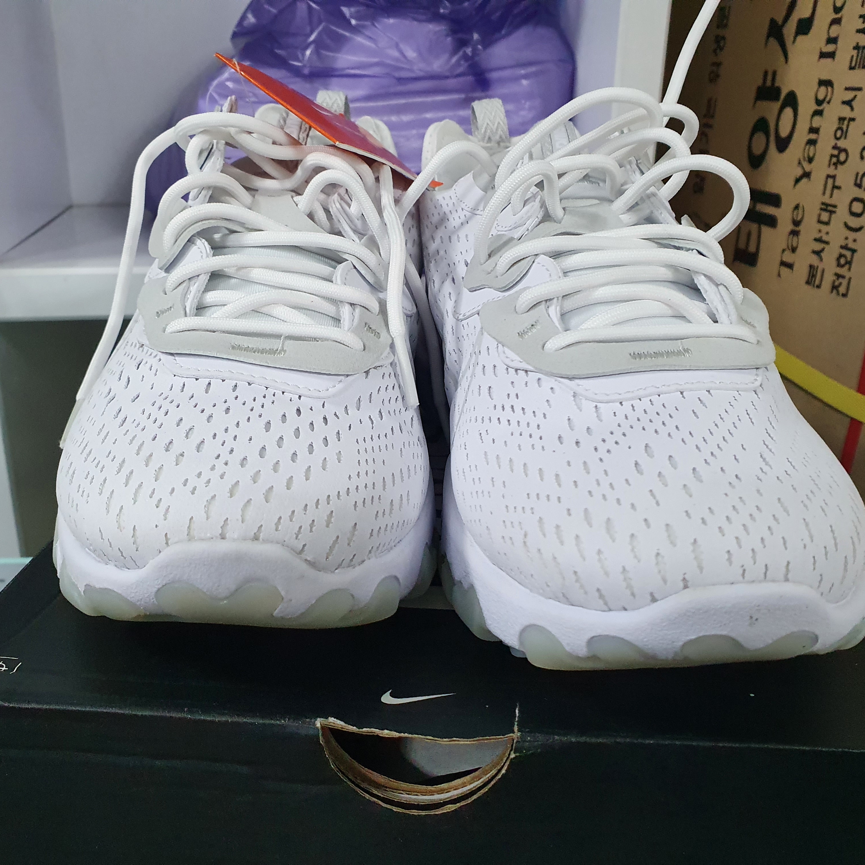 (W) Nike React Vision White 착용 스타일 - 5