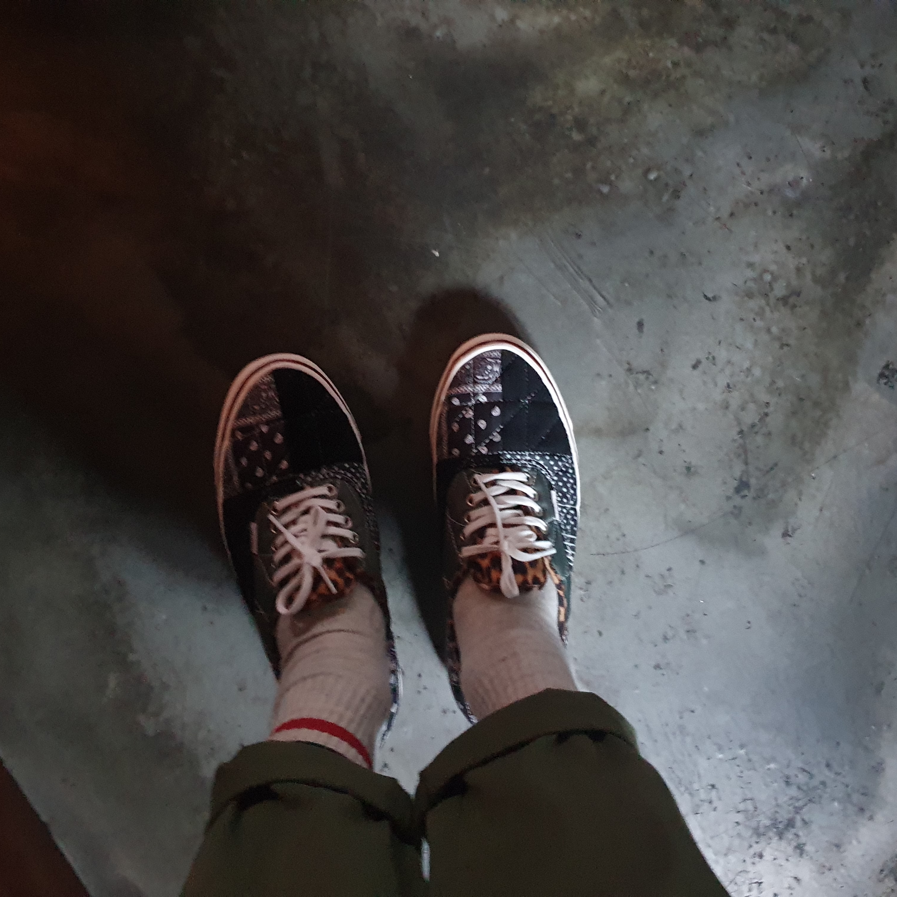 Vans Authentic 44 DX Patchwork Anaheim Factory Quilted Mix 착용 스타일 - 2