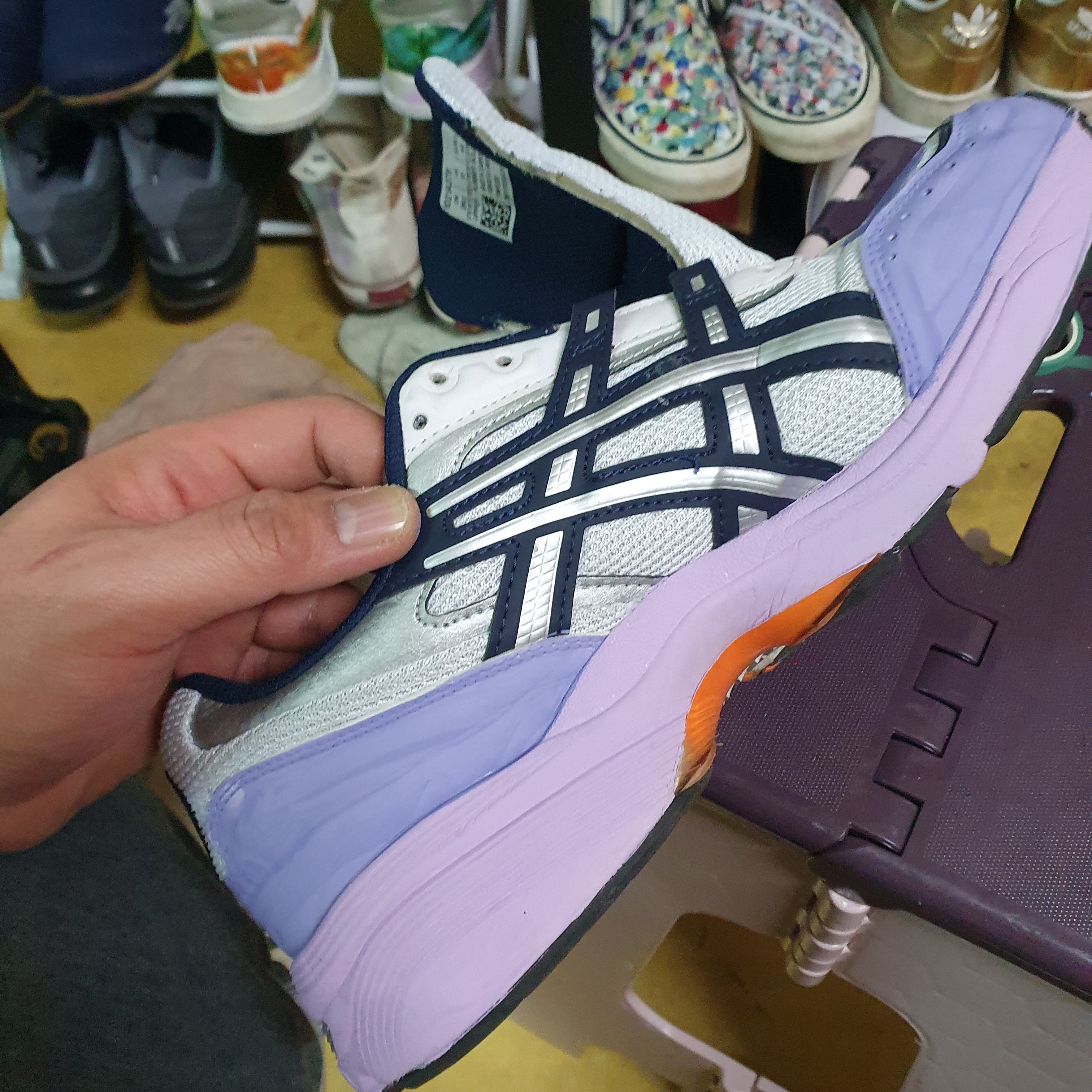 Asics Gel-1090 White Midnight 착용 스타일 - 4