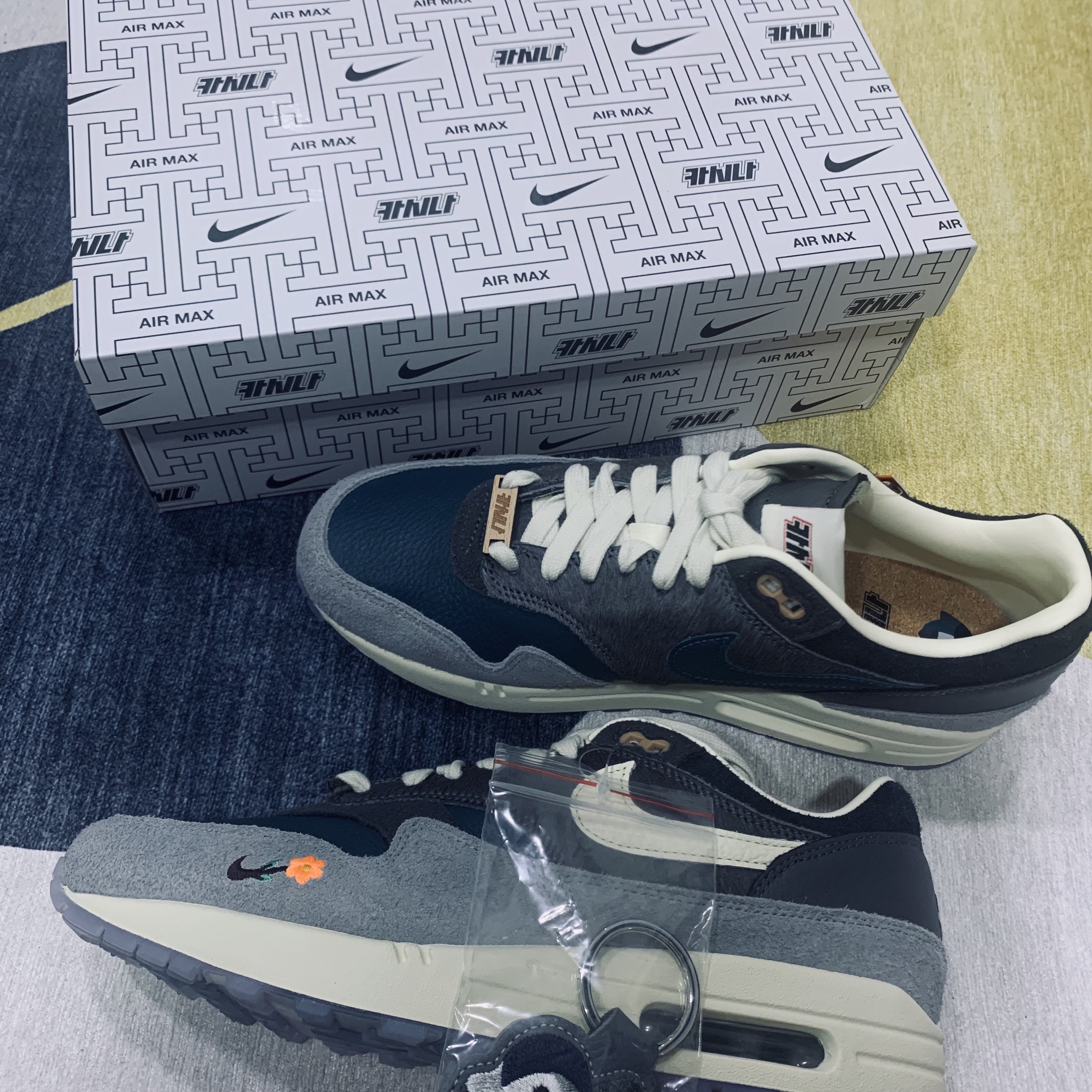 Nike x Kasina Air Max 1 SP Won-Ang Particle Grey 착용 스타일 - 2