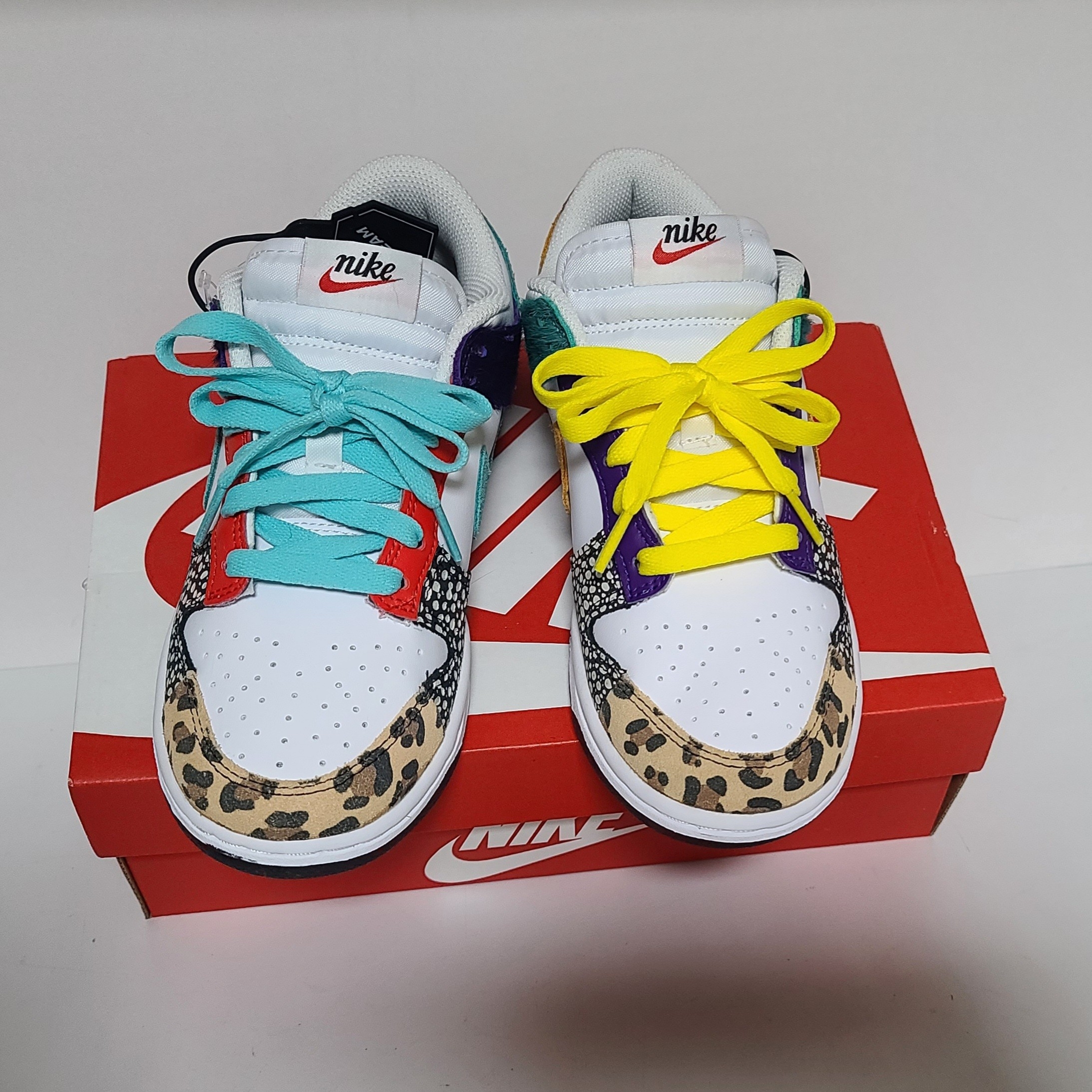 (W) Nike Dunk Low SE Patchwork 착용 스타일 - 3