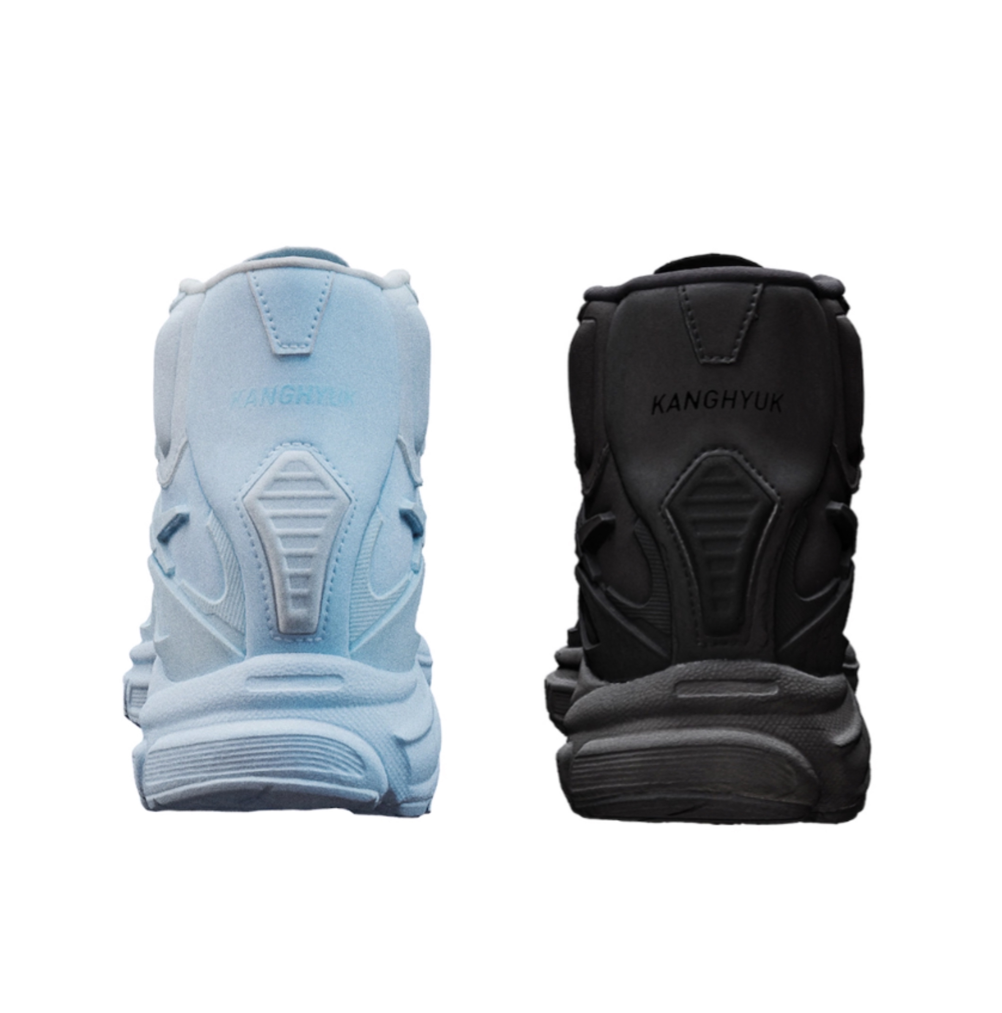 Reebok x Kanghyuk Premier Road Modern Mid Black, Reebok x Kanghyuk Premier Road Modern Mid Light Blue 착용 스타일 - 4
