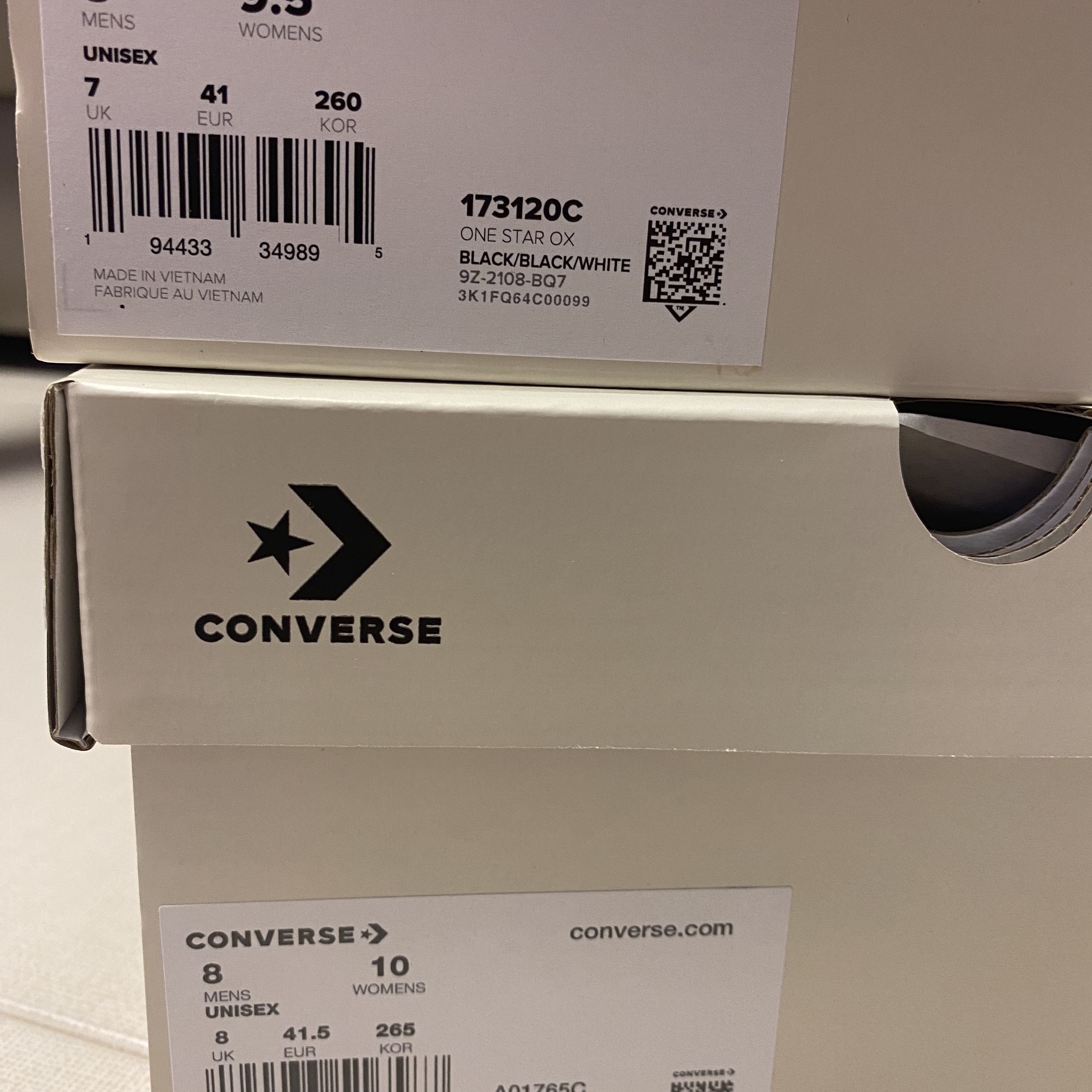 Converse x Stussy Chuck 70 High Black, Converse x Stussy One Star Ox Black 착용 스타일 - 1
