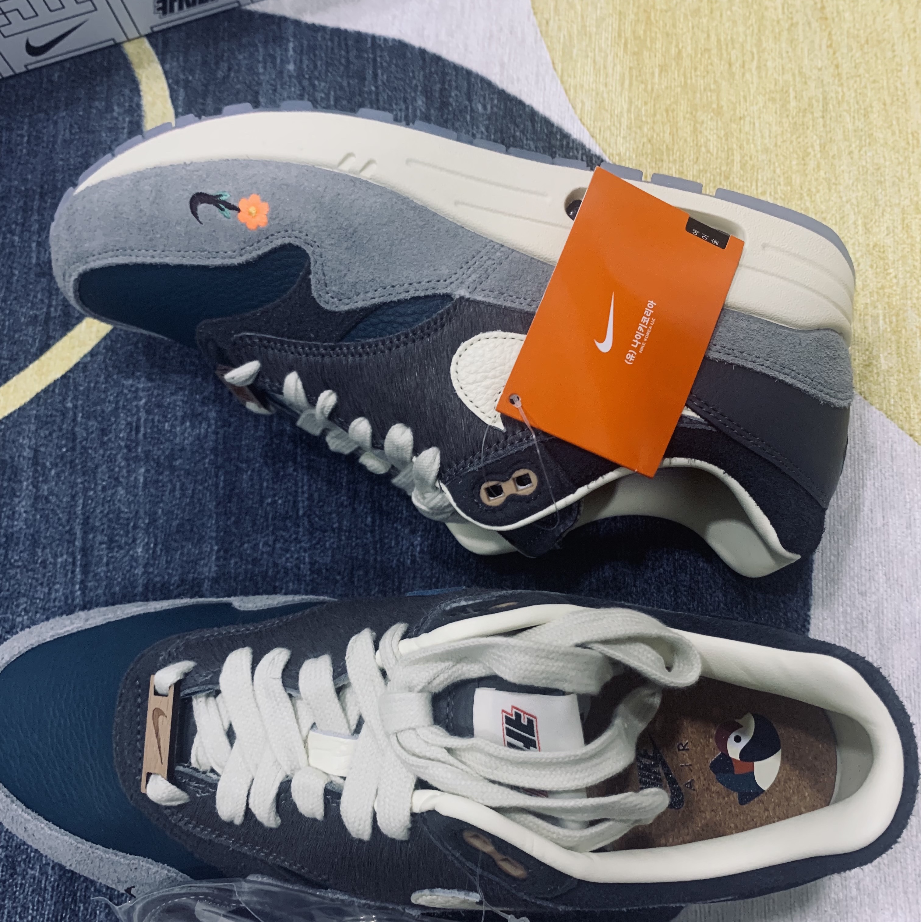 Nike x Kasina Air Max 1 SP Won-Ang Particle Grey 착용 스타일 - 4