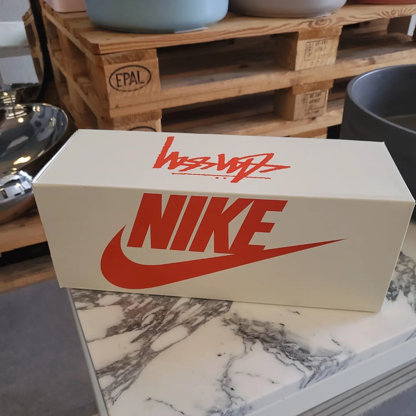 Nike x Stussy Benassi Slide Off Noir 착용 스타일 - 1