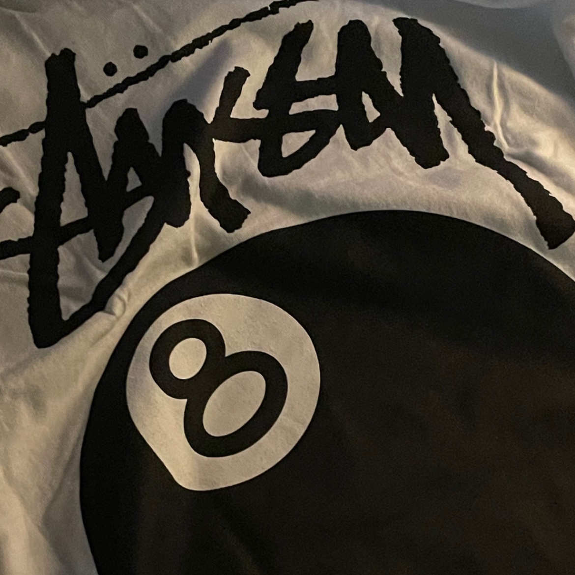 Stussy 8 Ball T-Shirt White - 22SS 착용 스타일 - 2