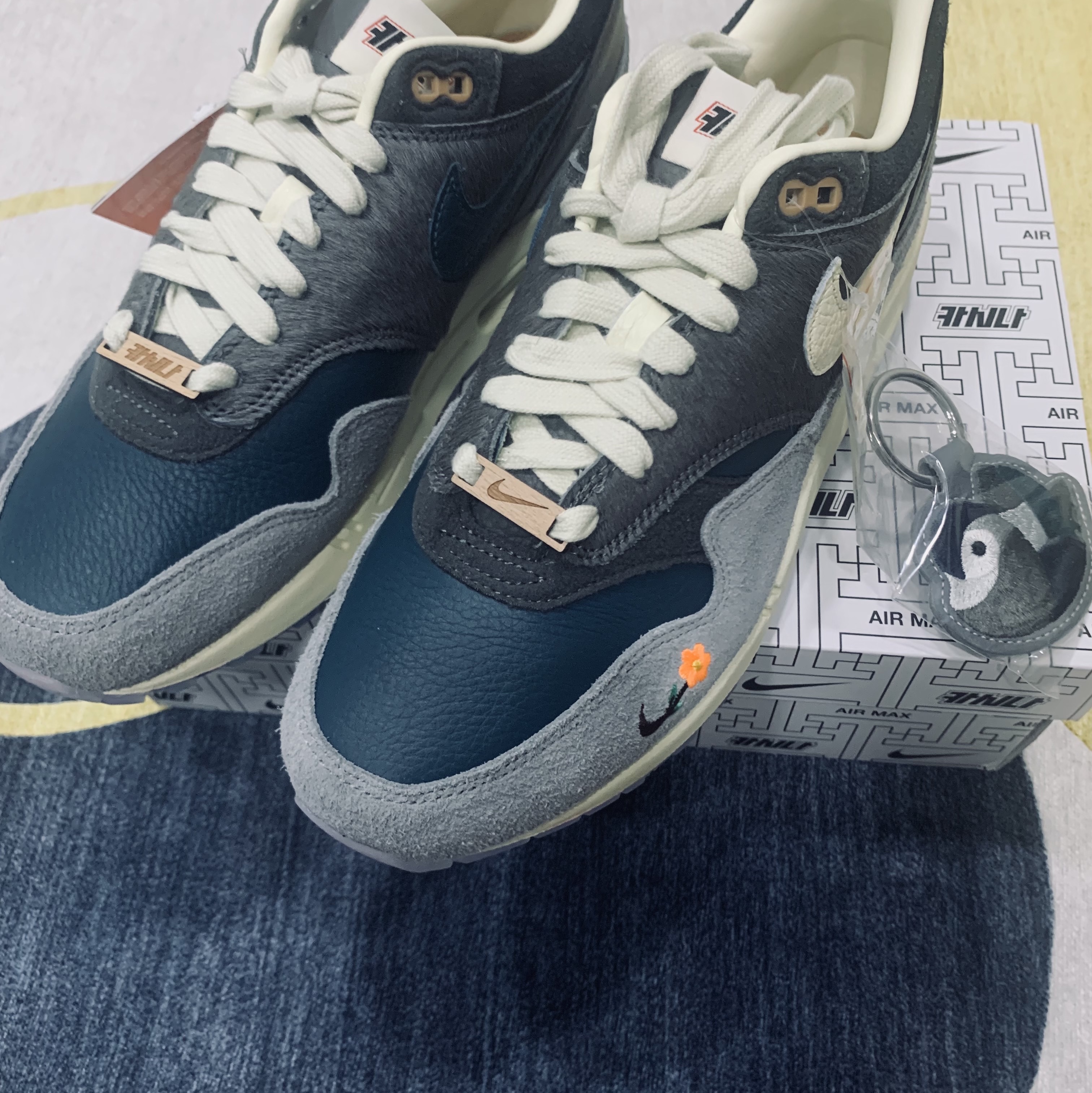 Nike x Kasina Air Max 1 SP Won-Ang Particle Grey 착용 스타일 - 3