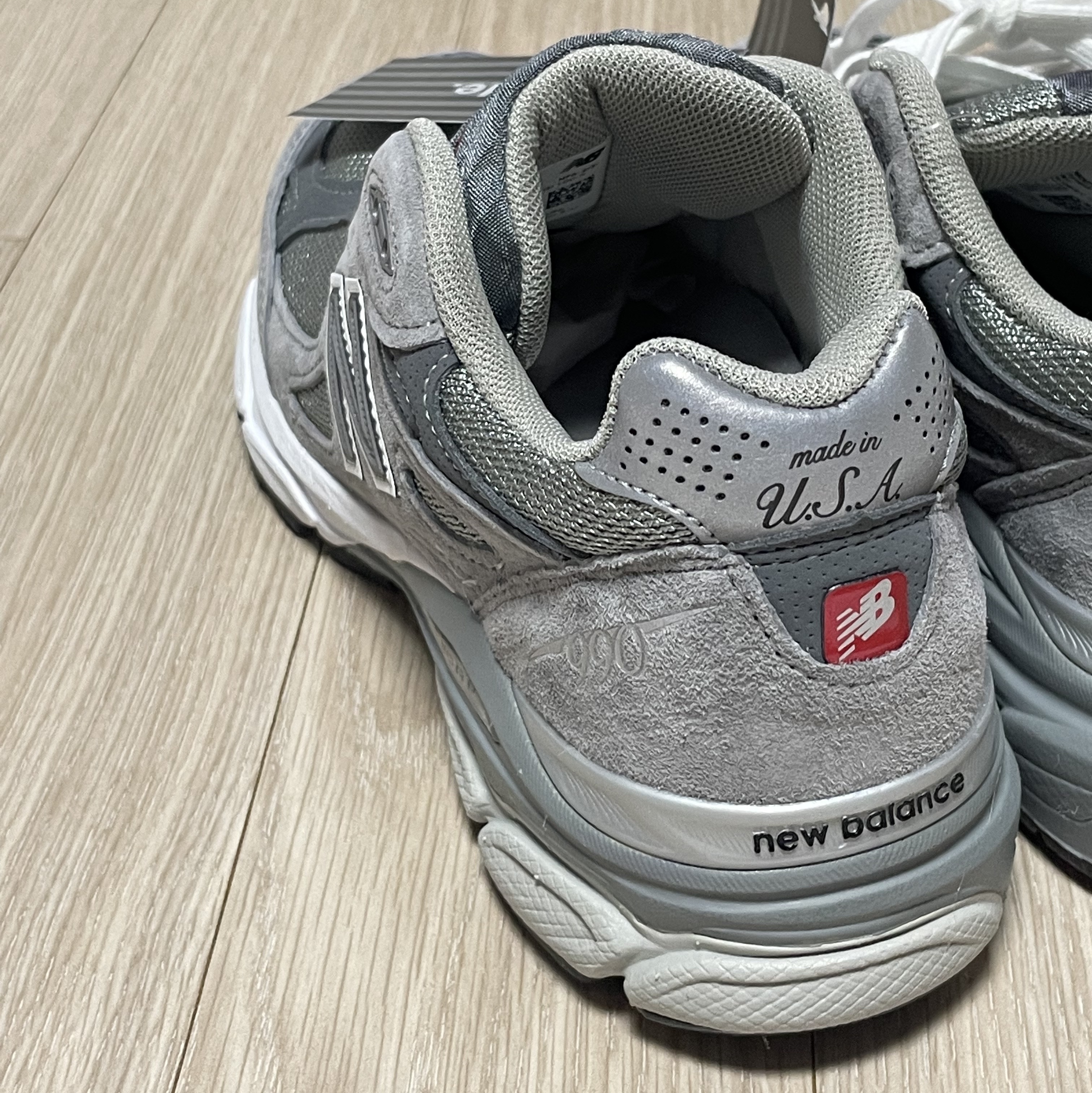 New Balance 990v3 Made in USA Grey - D Standard 착용 스타일 - 4