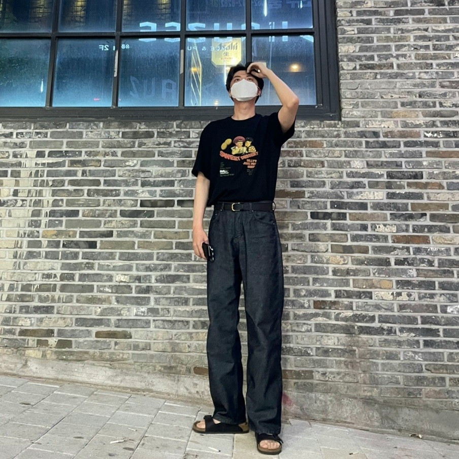 Birkenstock x Ader Error Arizona Tech Black 착용 스타일