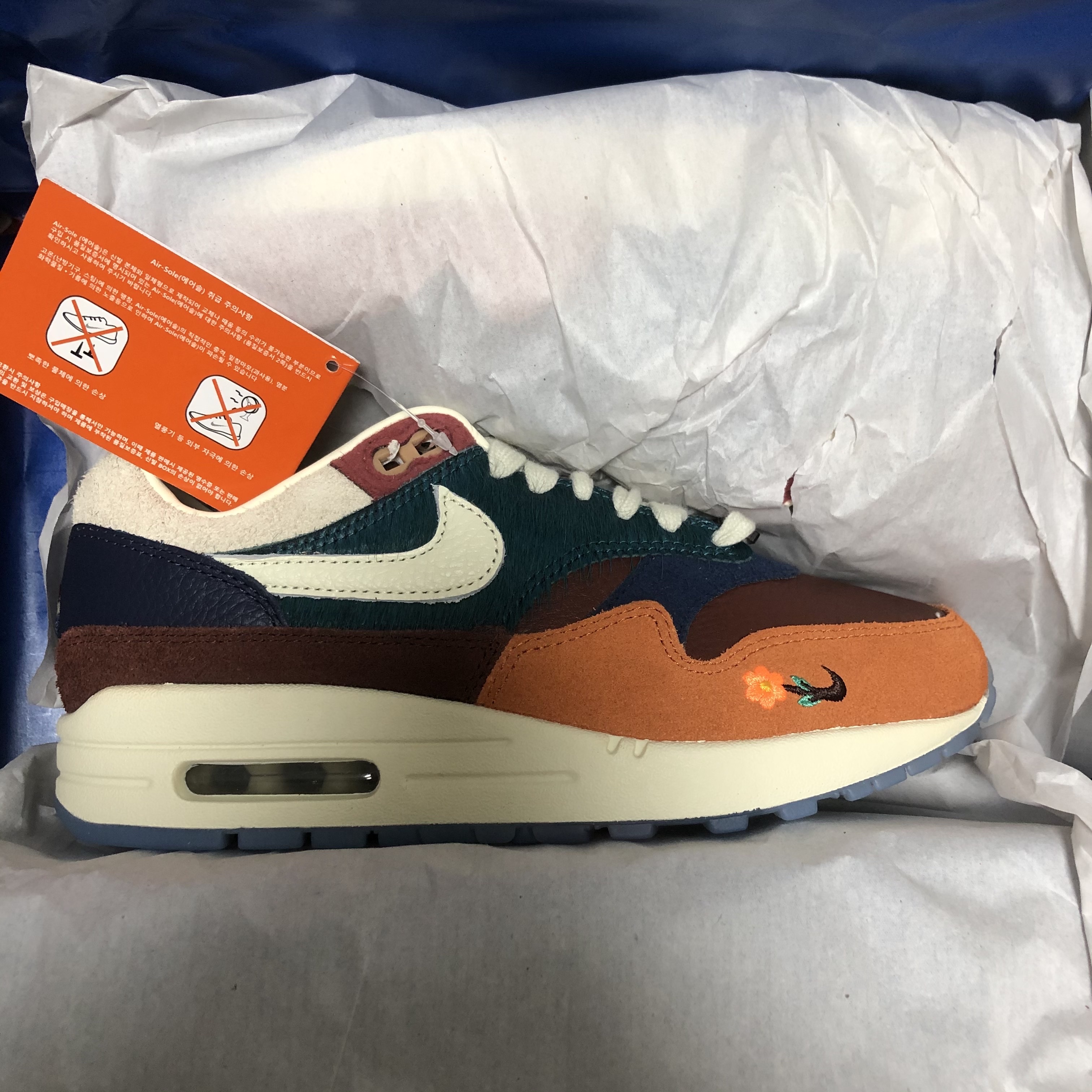 Nike x Kasina Air Max 1 SP Won-Ang Orange 착용 스타일