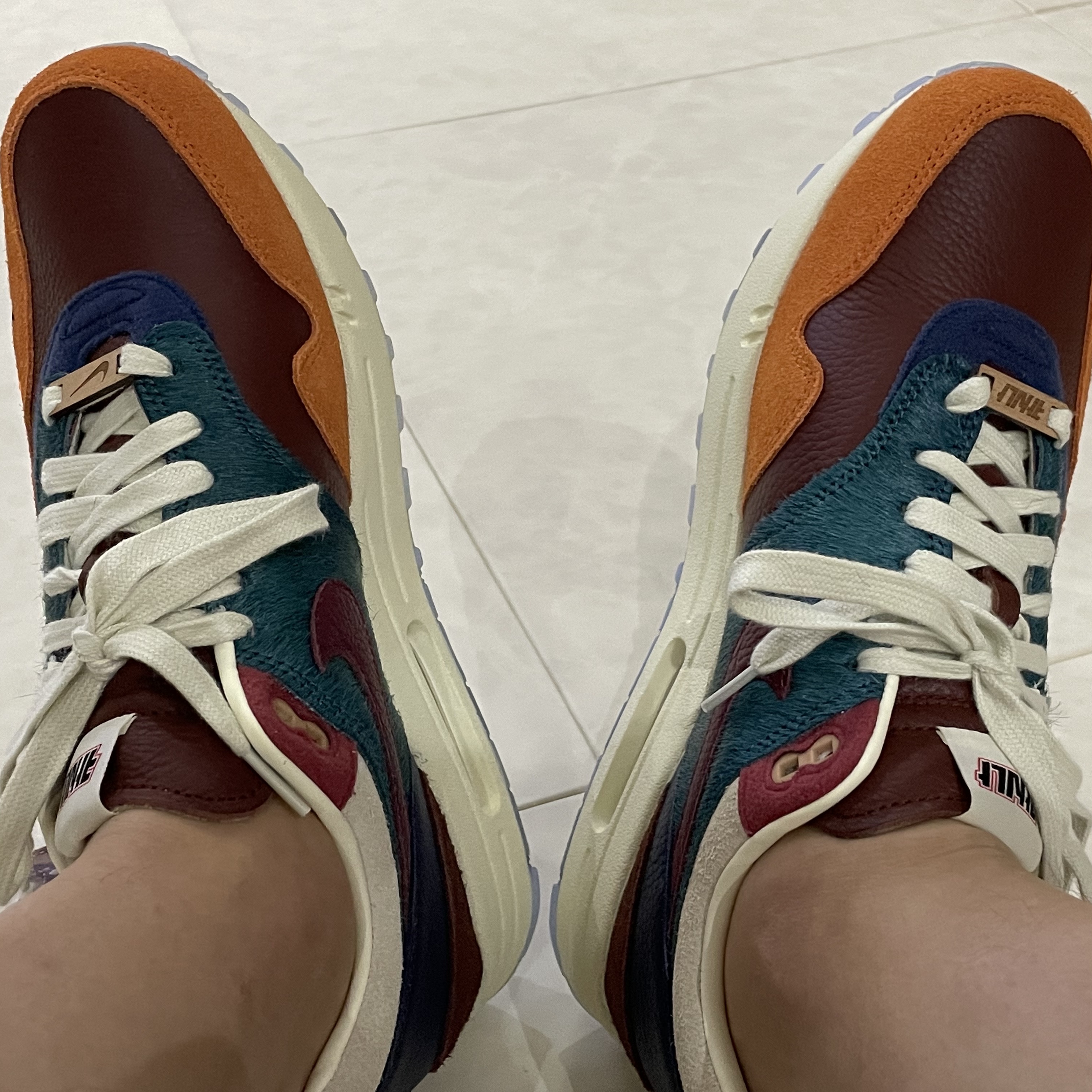Nike x Kasina Air Max 1 SP Won-Ang Orange 착용 스타일