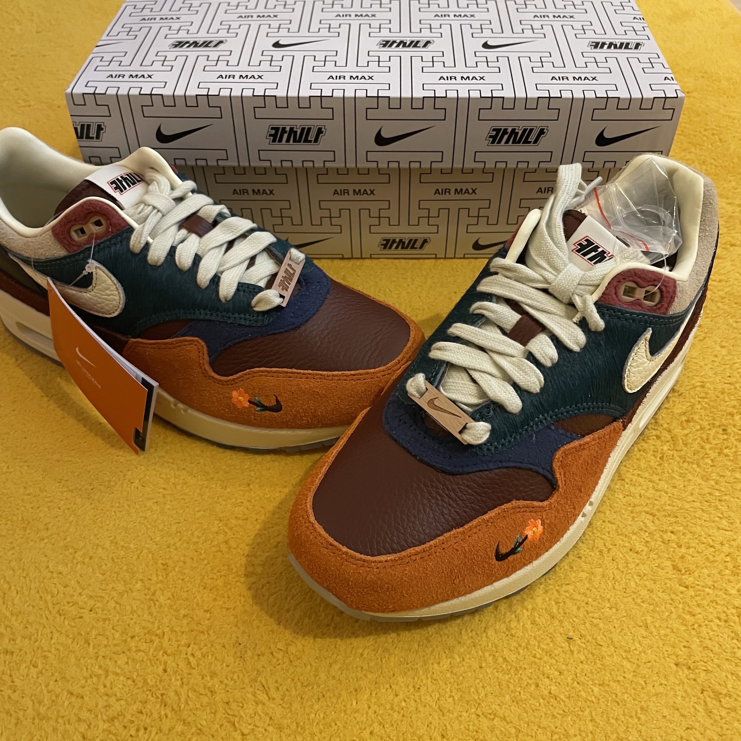 Nike x Kasina Air Max 1 SP Won-Ang Orange 착용 스타일