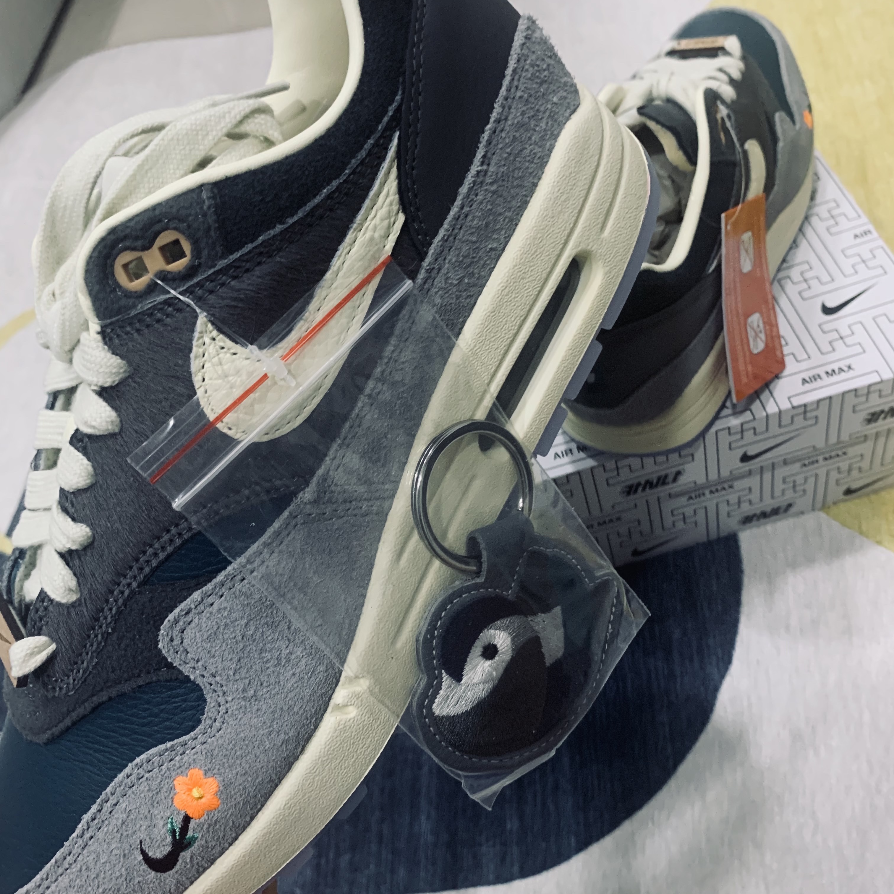 Nike x Kasina Air Max 1 SP Won-Ang Particle Grey 착용 스타일 - 5