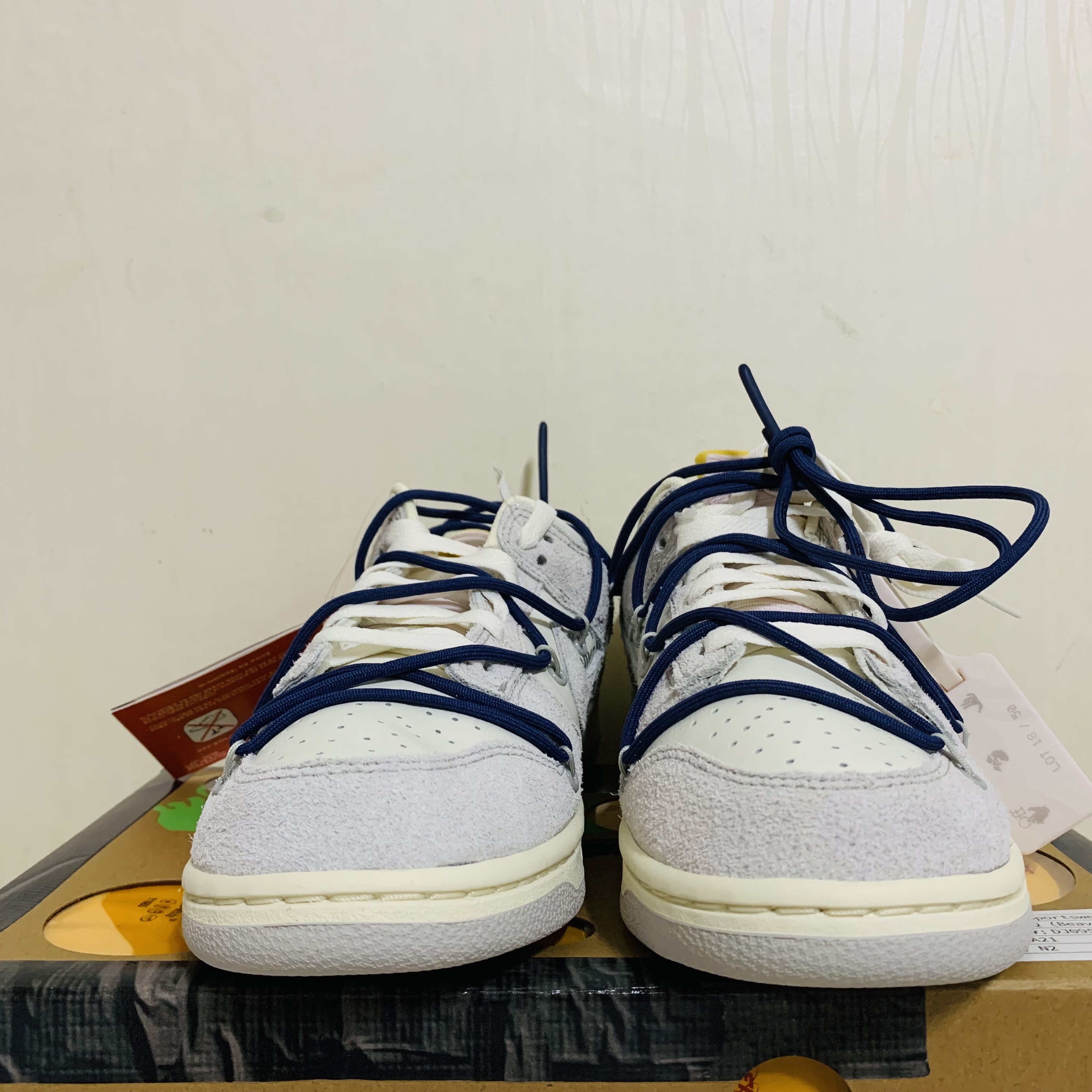 Nike x Off-White Dunk Low The 50 - Lot 18 착용 스타일 - 3