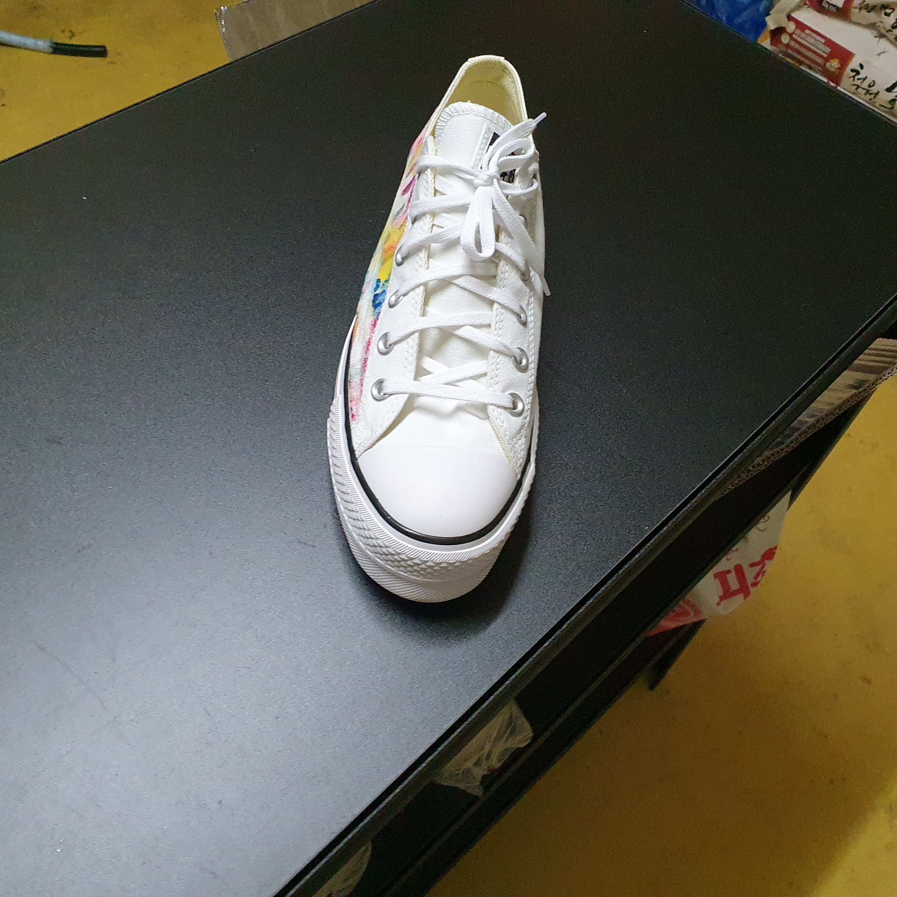 (W) Converse Chuck Taylor All Star Lift Ox White Black 착용 스타일 - 1