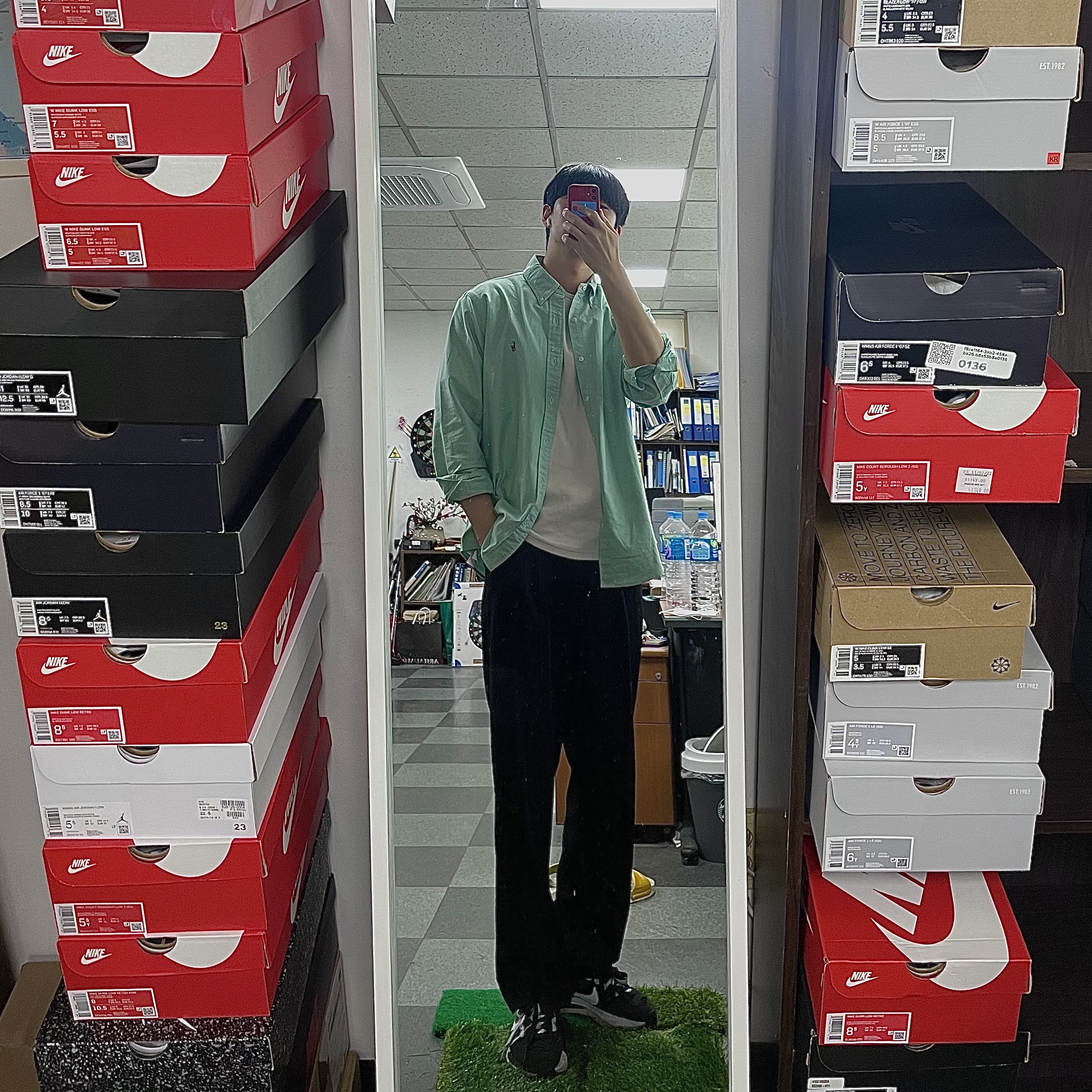 Nike x Sacai VaporWaffle Black White 착용 스타일