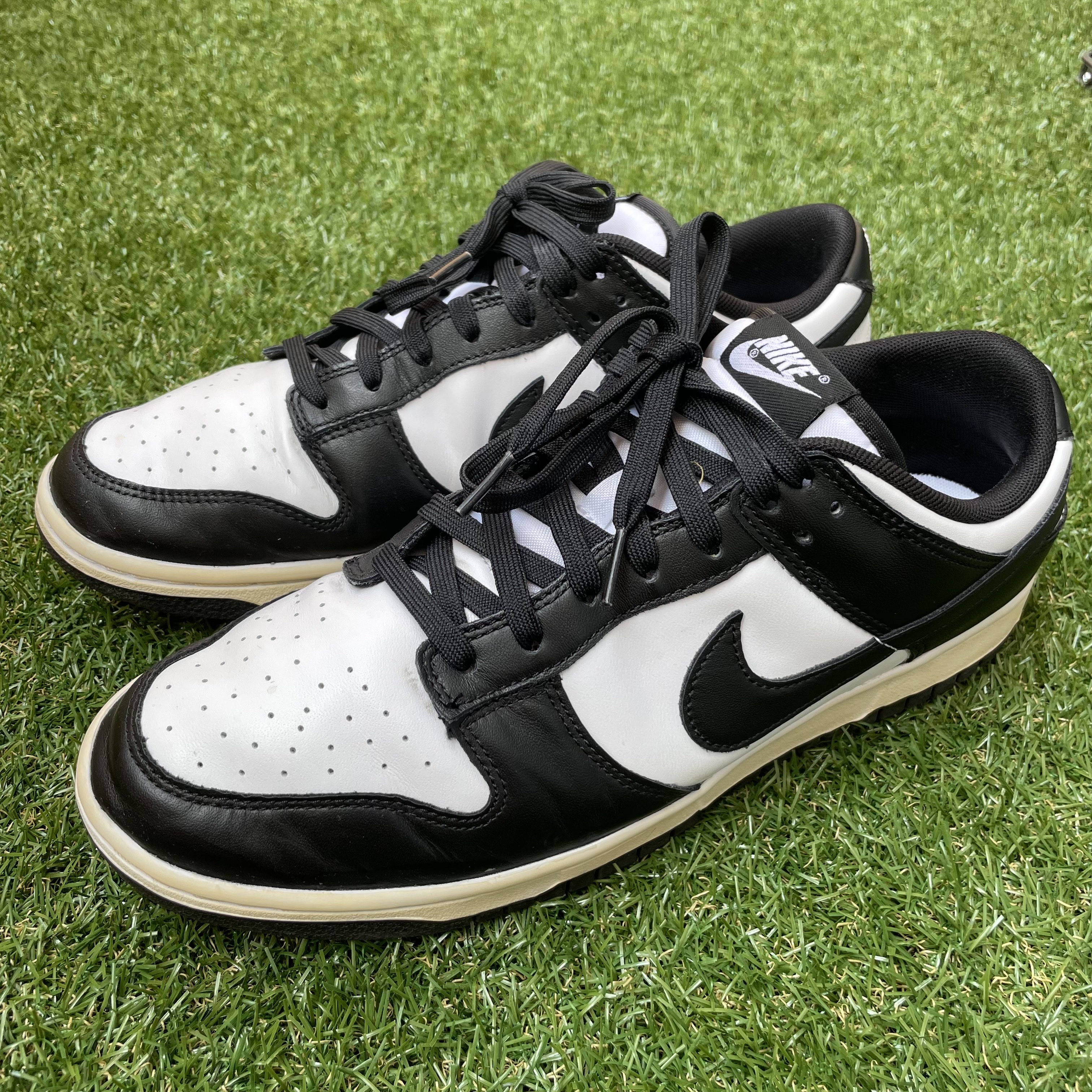 Nike Dunk Low Retro Black, (W) Nike Dunk Low Black 착용 스타일 - 1