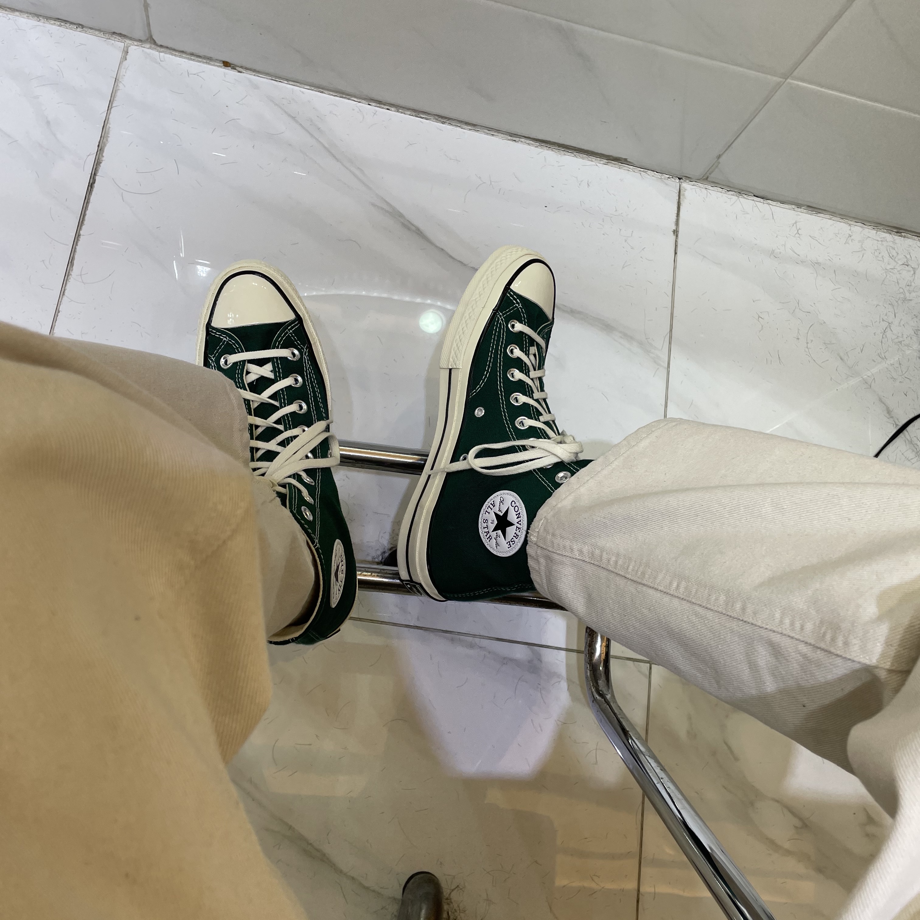 Converse Chuck 70 High Midnight Clover 착용 스타일