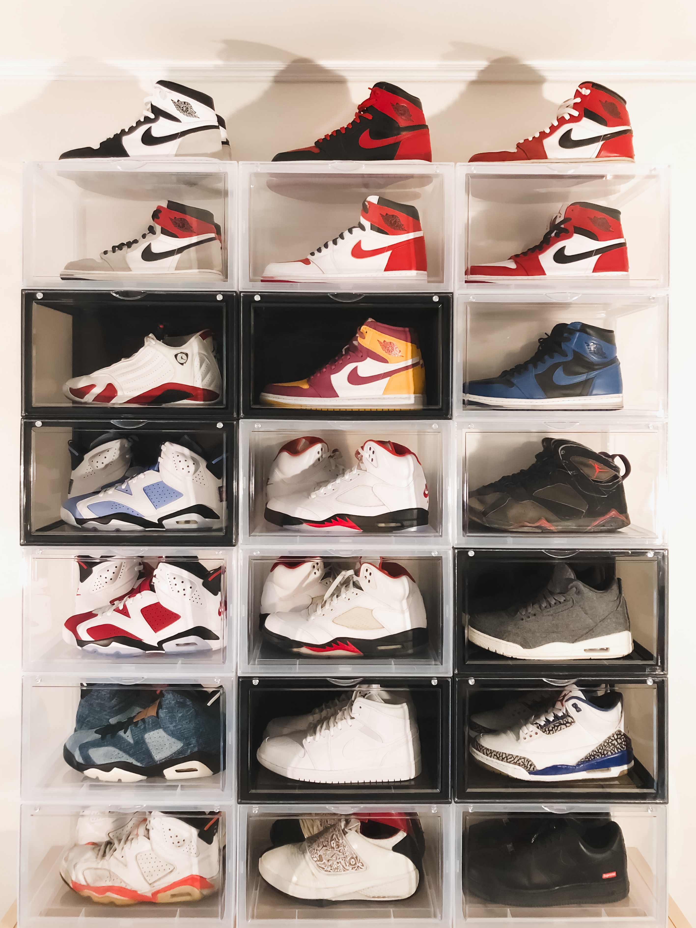 Jordan 1 Retro High OG Light Smoke Grey, Jordan 6 Retro Infrared White 2014 착용 스타일 - 1