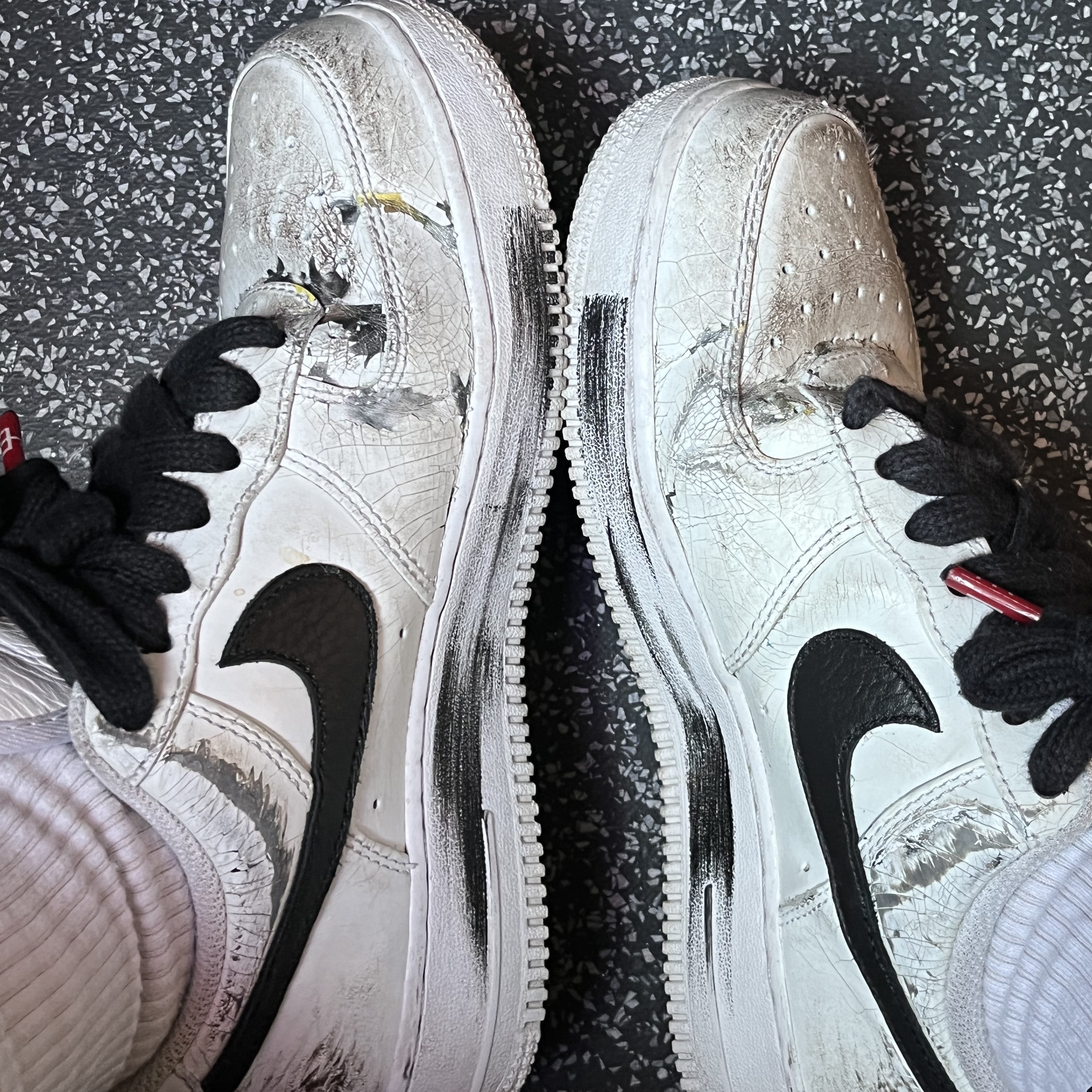 Nike x Peaceminusone Air Force 1 Low Para-Noise 2.0 착용 스타일 - 1