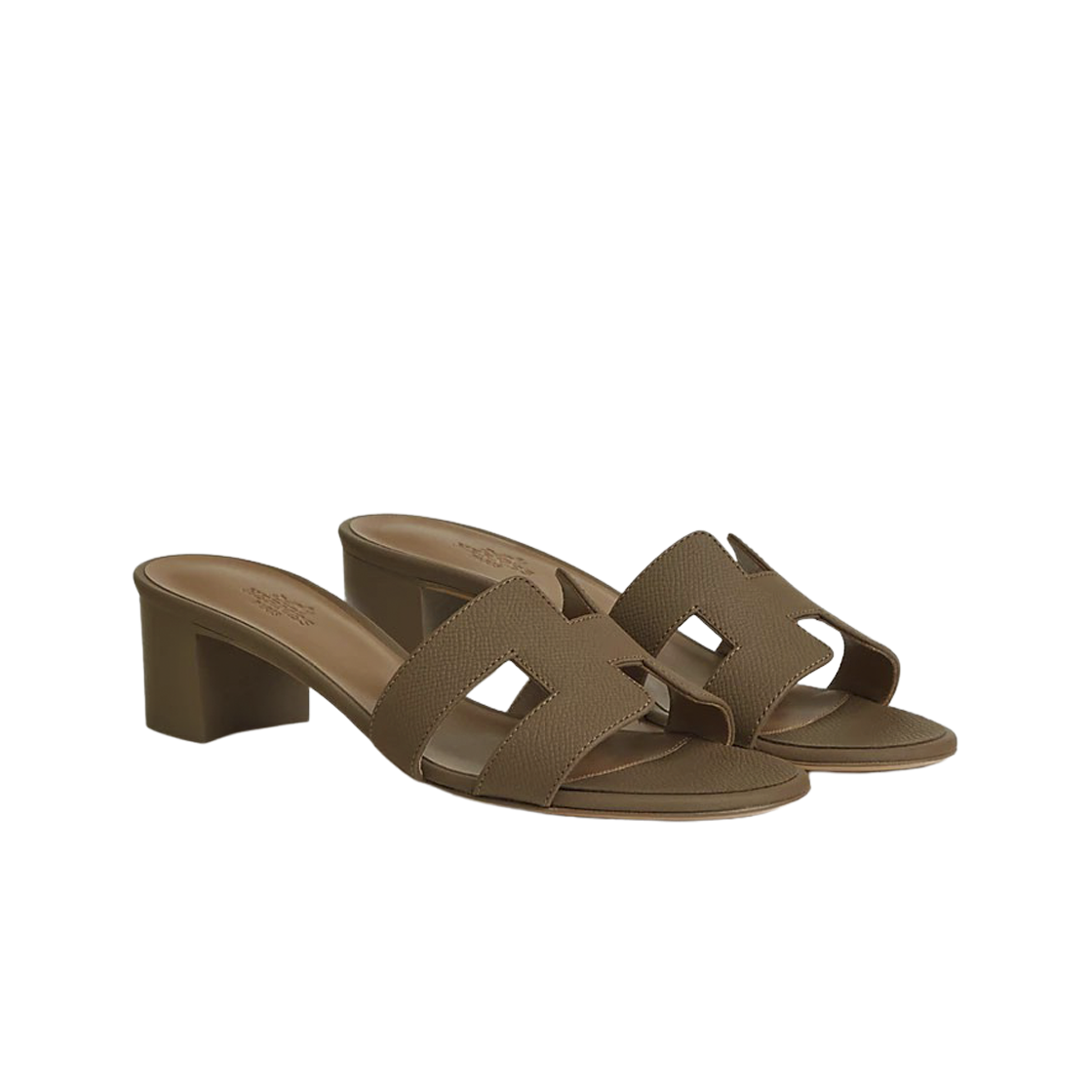 (W) 에르메스 오아시스 샌들 앱송 & 에뚜쁘((W) Hermes Oasis Sandal Epsom & Etoupe) - 2