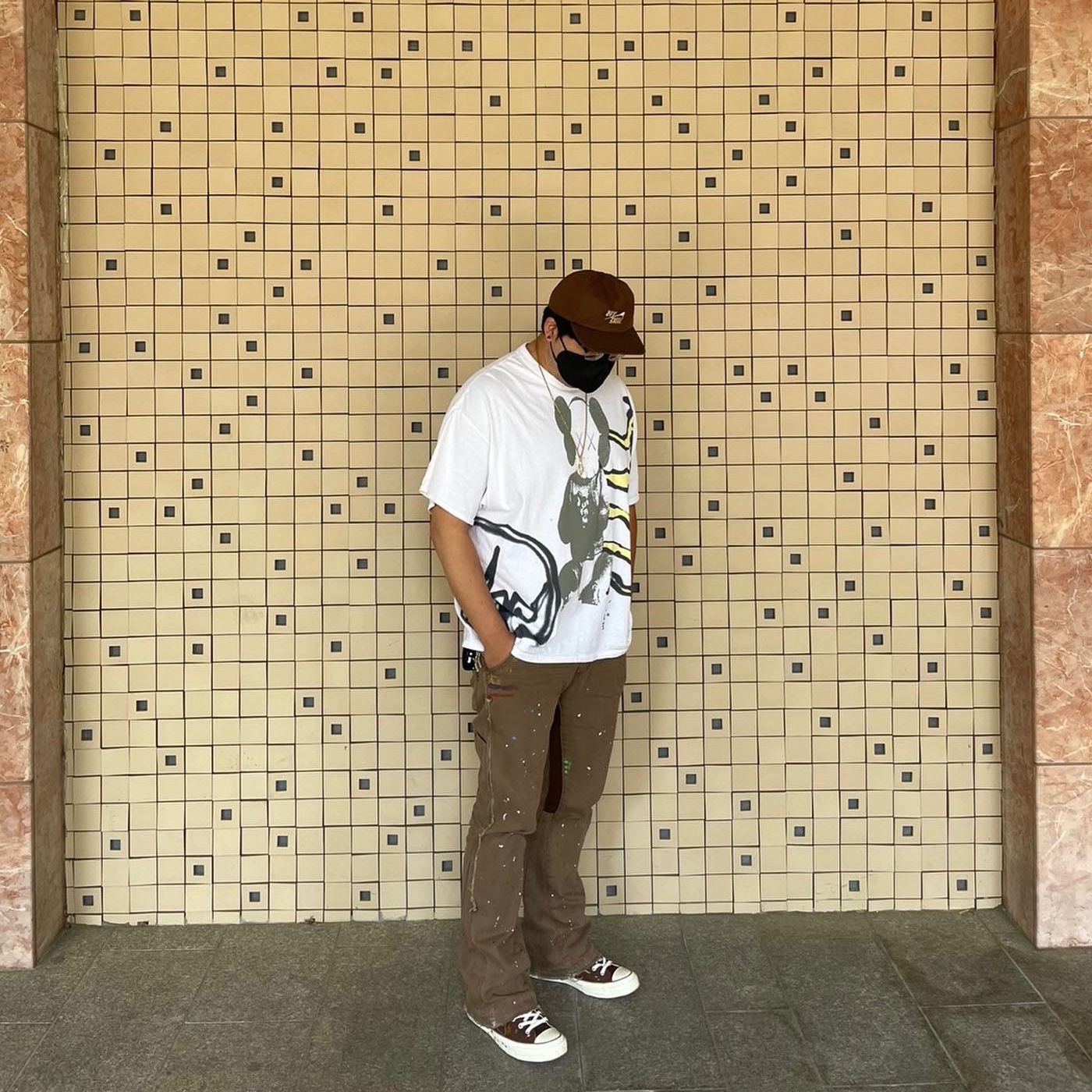Converse x Bandulu Chuck 70 High Cappuccino 착용 스타일 - 3