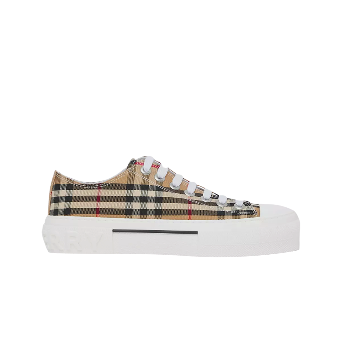 (W) 버버리 빈티지 체크 코튼 스니커즈 아카이브 베이지((W) Burberry Vintage Check Cotton Sneakers Archive Beige)