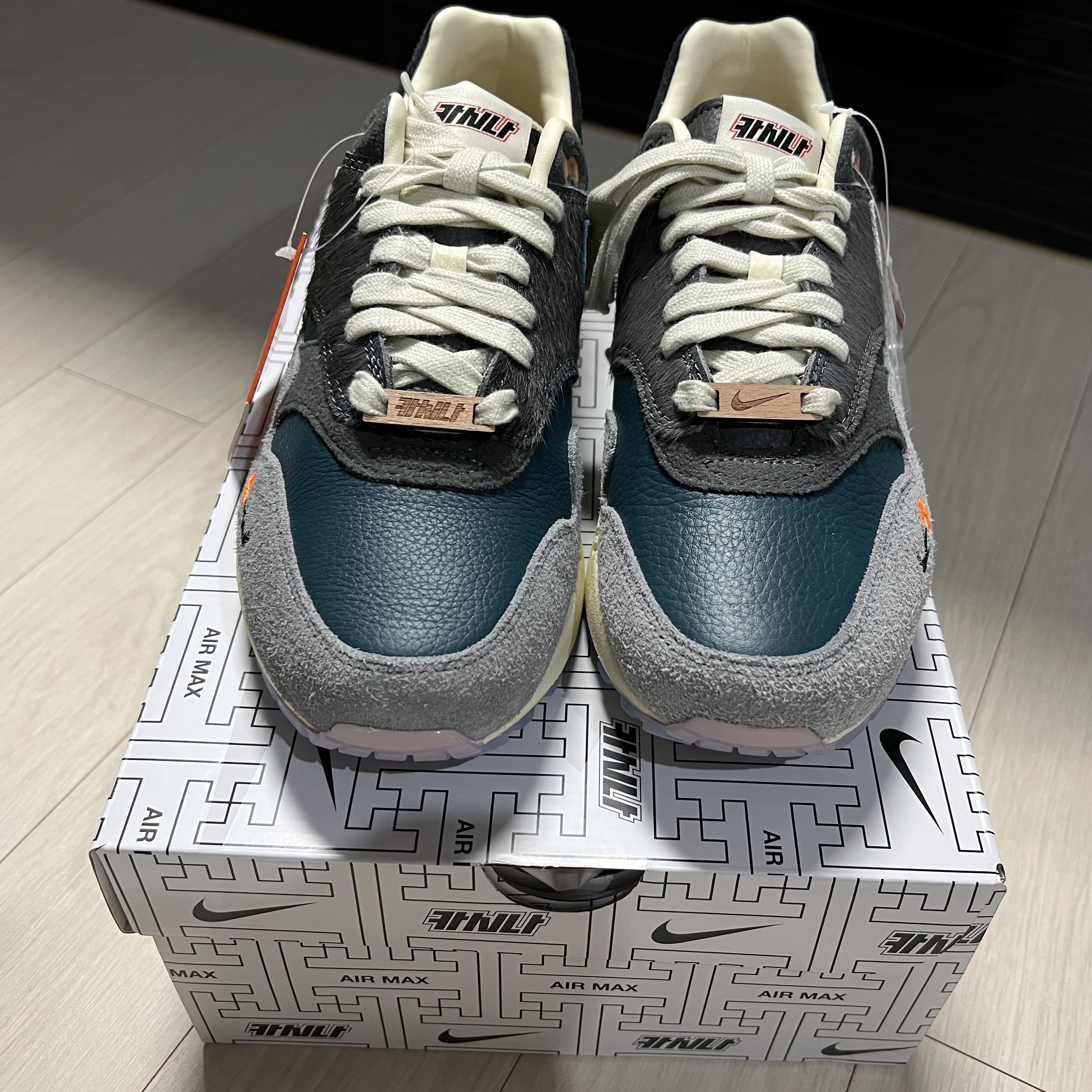 Nike x Kasina Air Max 1 SP Won-Ang Particle Grey 착용 스타일 - 2