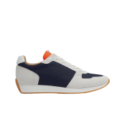 Hermes Escape Sneakers Mesh Suede Goatskin & Marine Blanc Orange