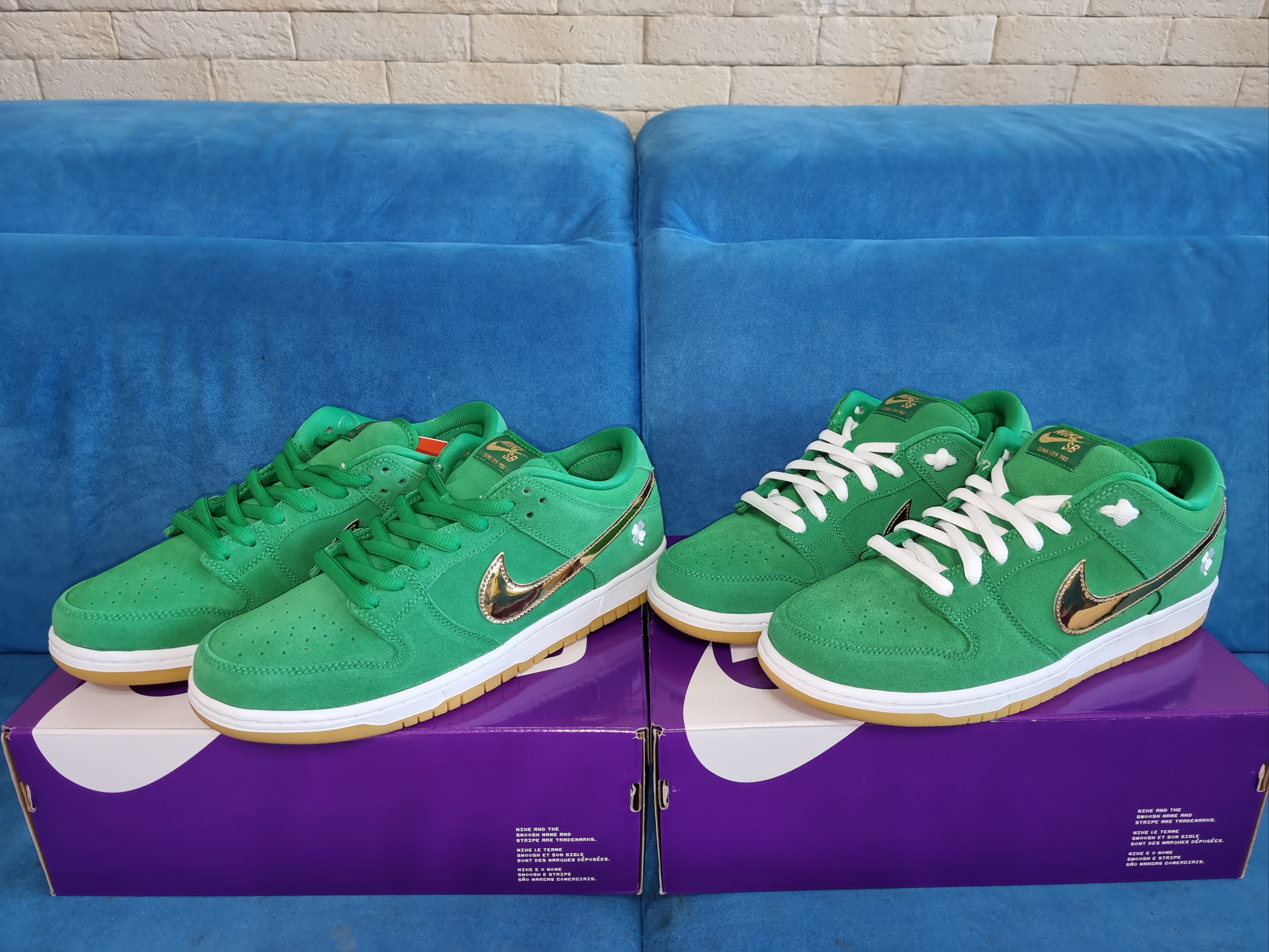 Nike SB Dunk Low Pro Shamrock 착용 스타일 - 1