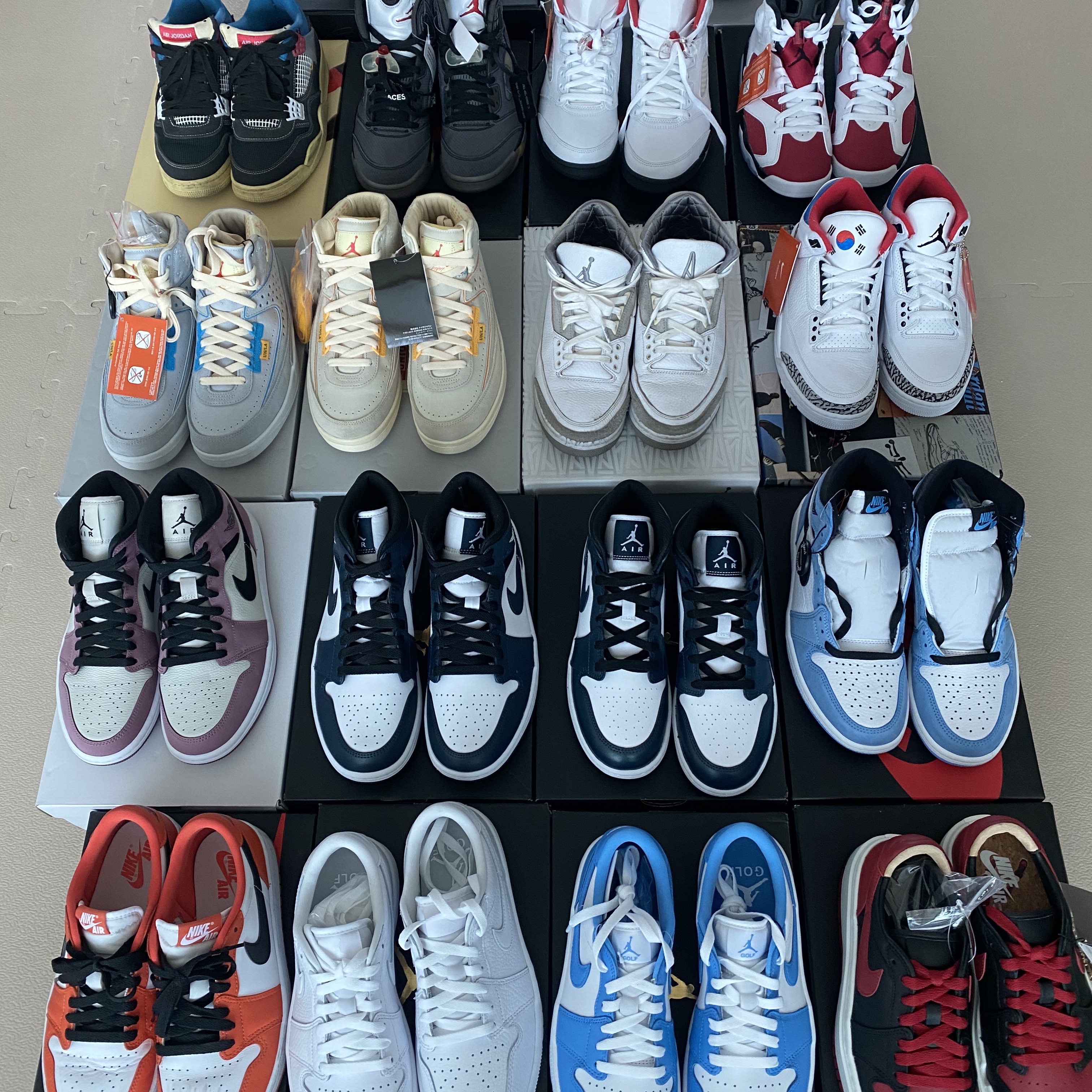 (W) Jordan 1 Mid SE Light Mulberry, Jordan 1 Low OG Starfish 착용 스타일