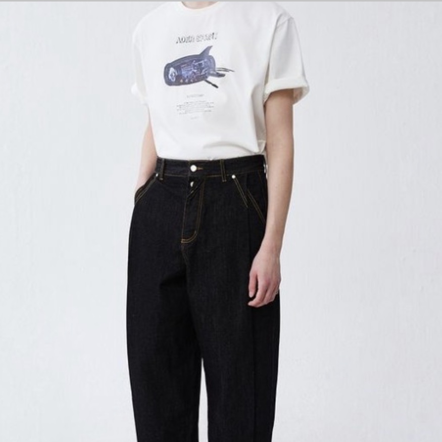 Ader Error Space 2.0 Seongsu T-Shirt White 착용 스타일