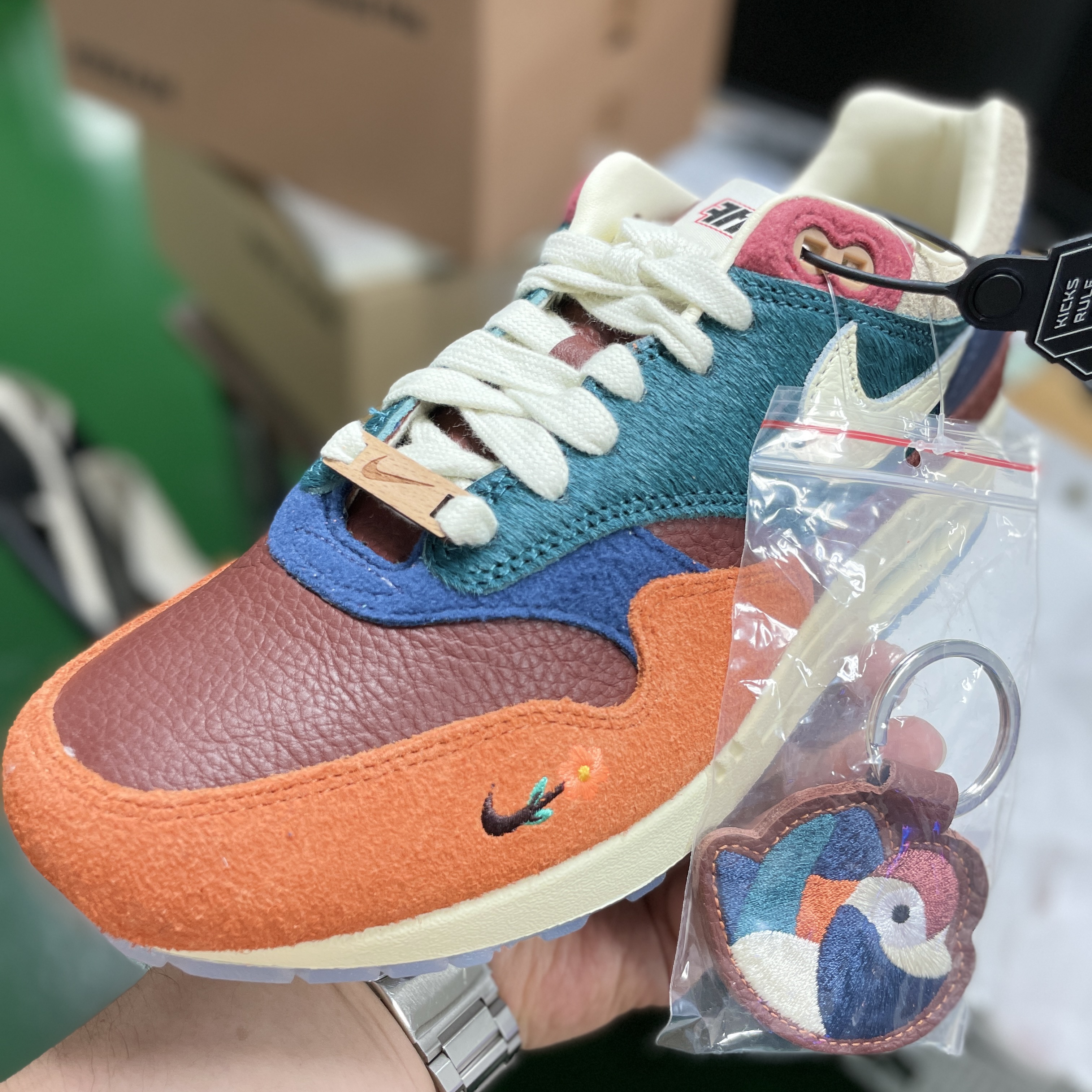Nike x Kasina Air Max 1 SP Won-Ang Orange 착용 스타일