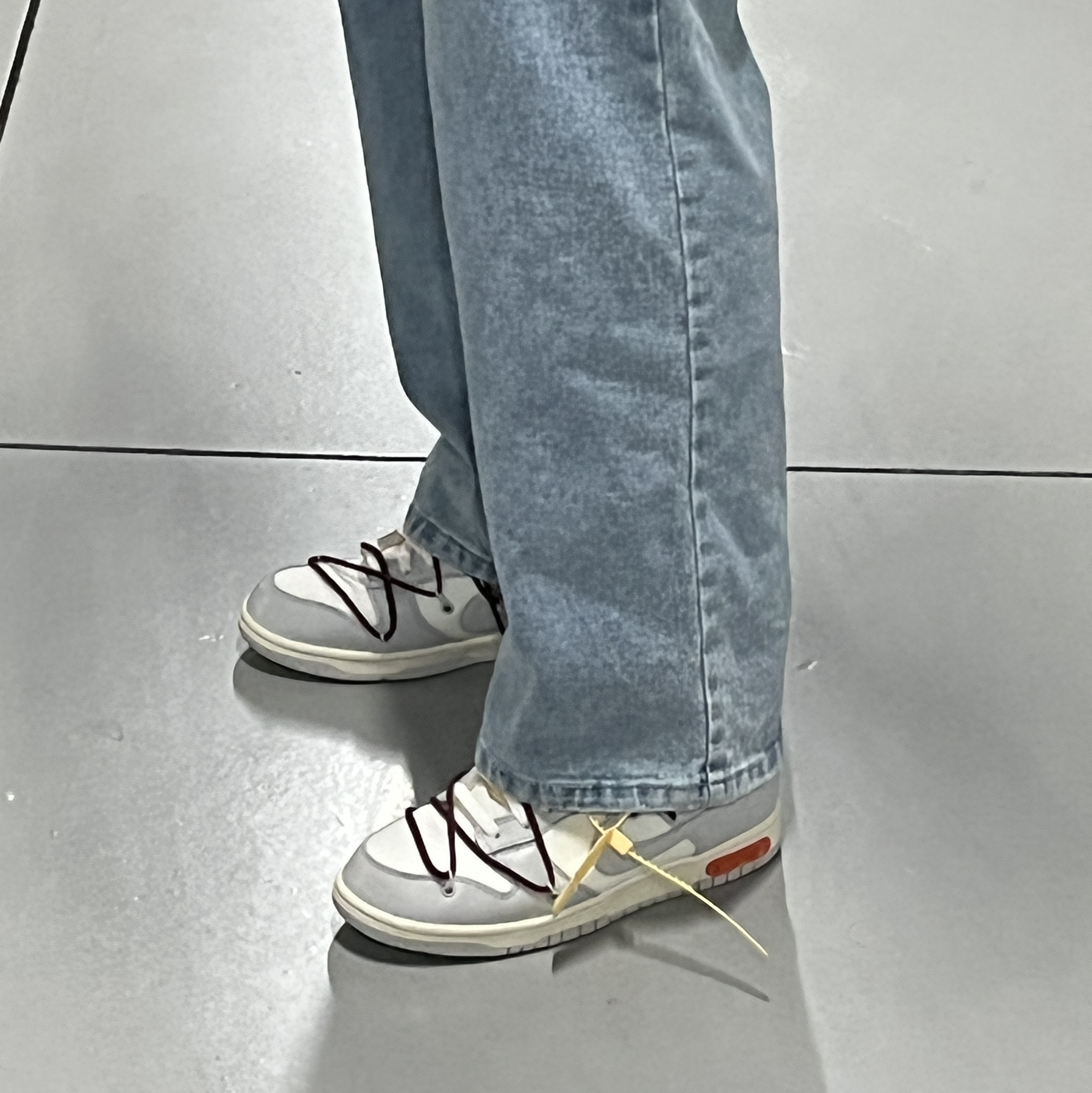 Nike x Off-White Dunk Low The 50 - Lot 46 착용 스타일 - 2