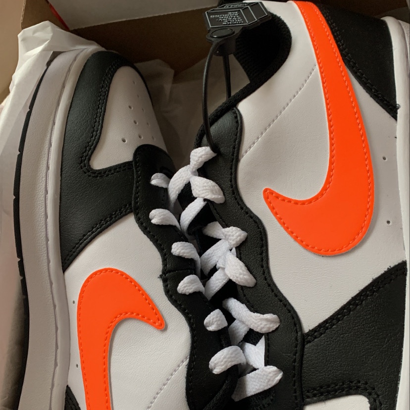 (GS) Nike Court Borough Low 2 Total Orange 착용 스타일