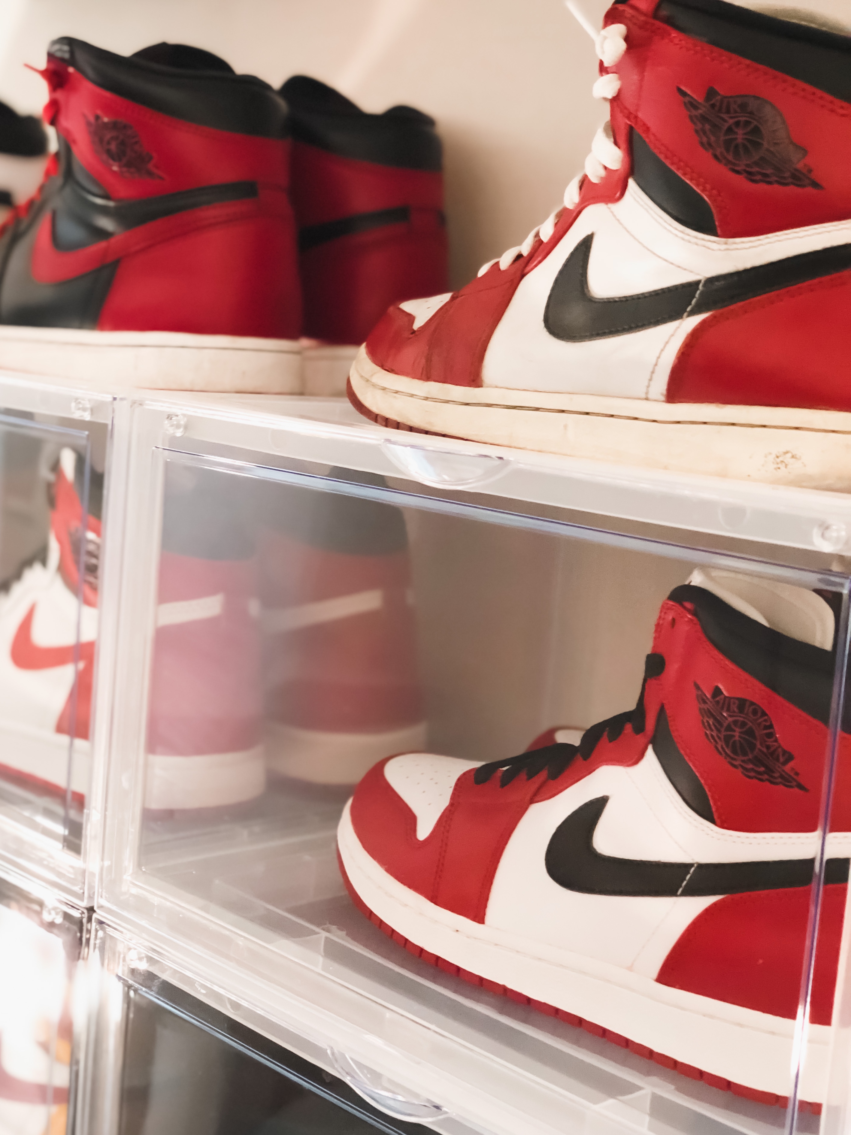 Jordan 1 Retro High OG Light Smoke Grey, Jordan 6 Retro Infrared White 2014 착용 스타일 - 3