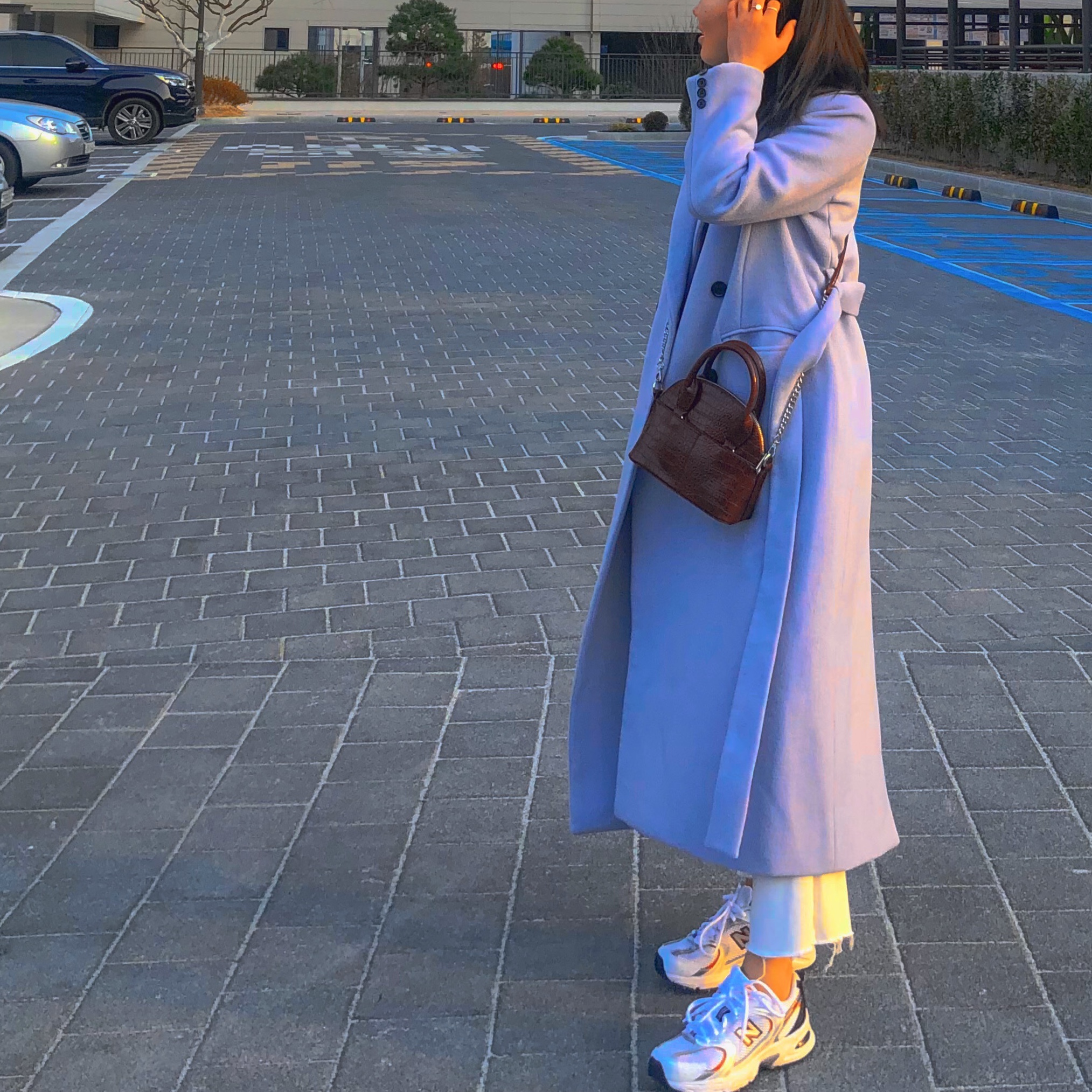 New Balance 530 White Red 착용 스타일