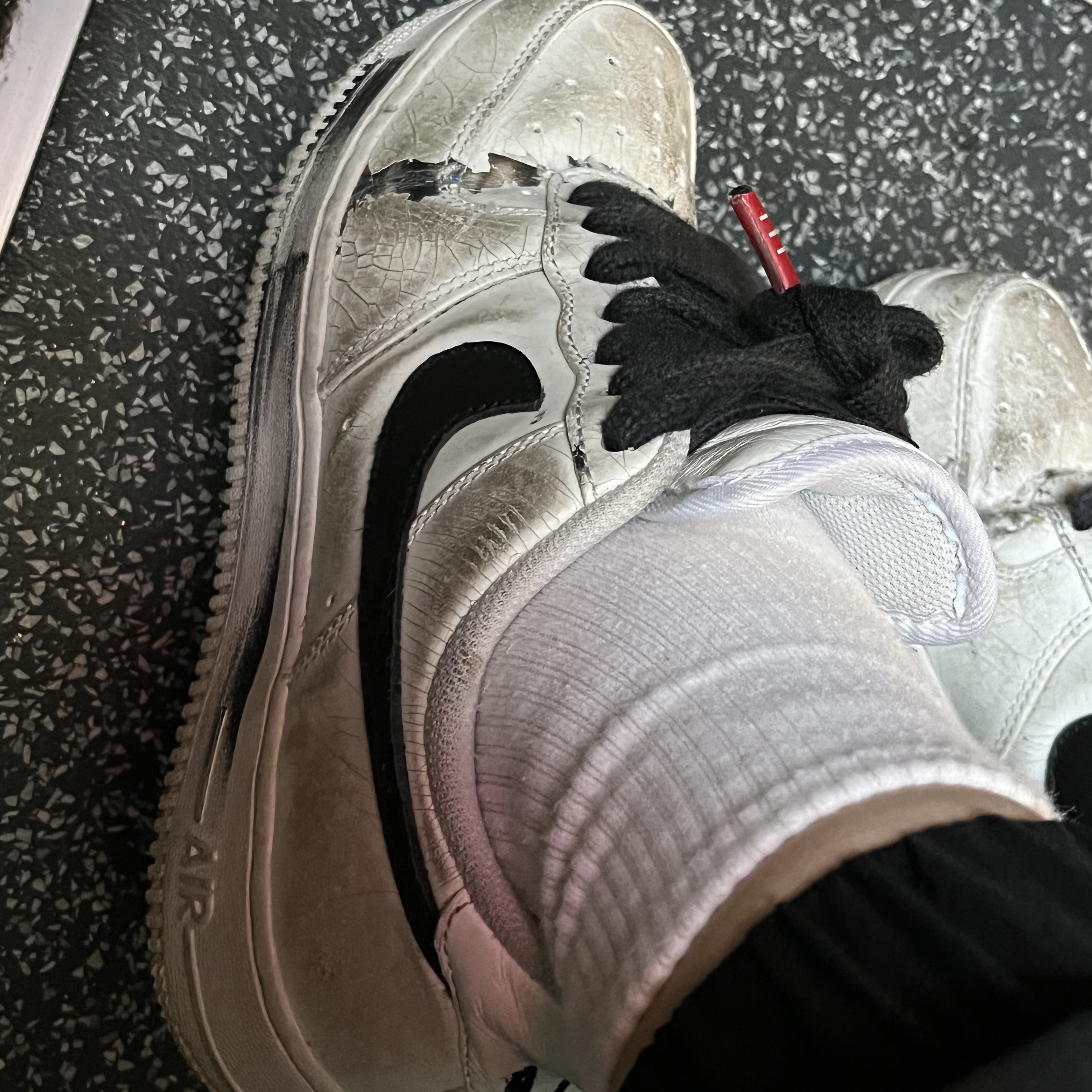 Nike x Peaceminusone Air Force 1 Low Para-Noise 2.0 착용 스타일 - 3