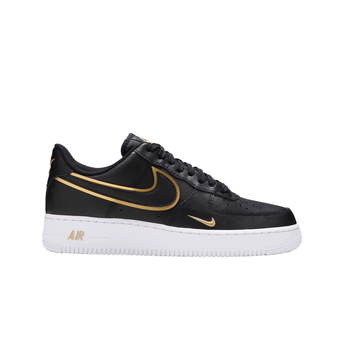 나이키 에어포스 1 '07 LV8 더블 스우시 블랙 메탈릭 골드(Nike Air Force 1 '07 LV8 Double Swoosh Black Metallic Gold) - 1