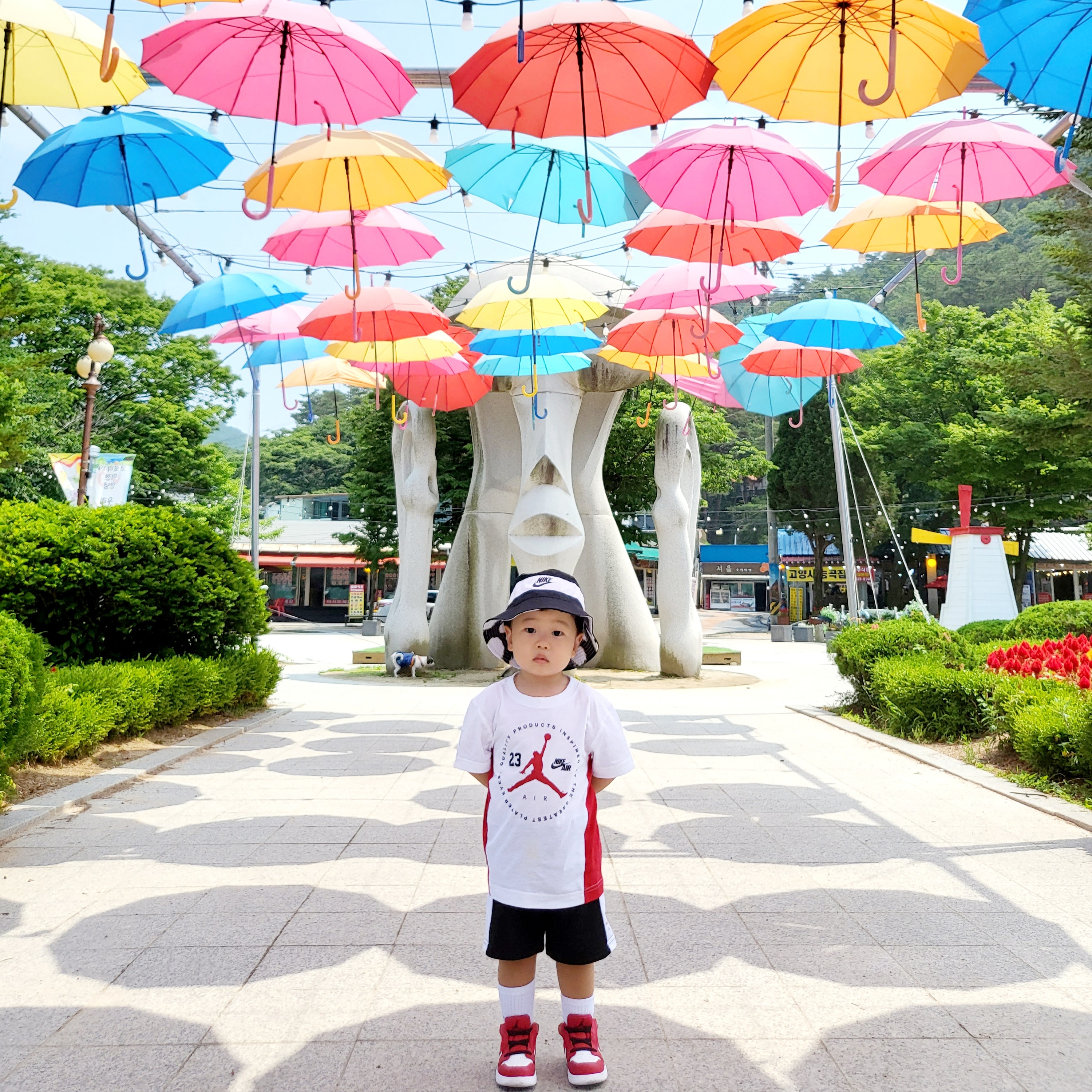 (TD) Jordan 1 Low Alt White Gym Red Black, (GS) Jordan 1 Low White Gym Red Black 착용 스타일 - 5
