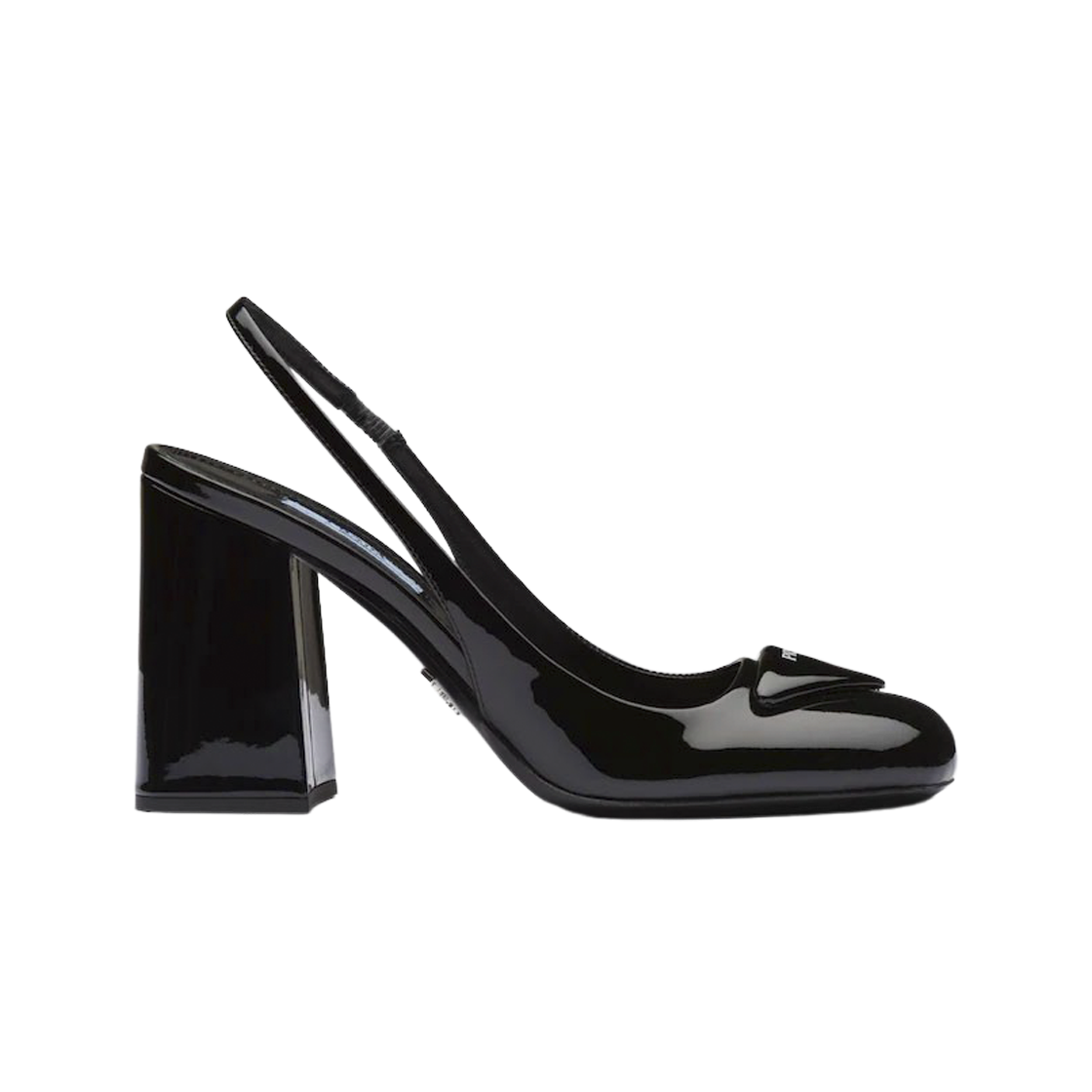 (W) 프라다 페이턴트 레더 슬링백 펌프스 블랙