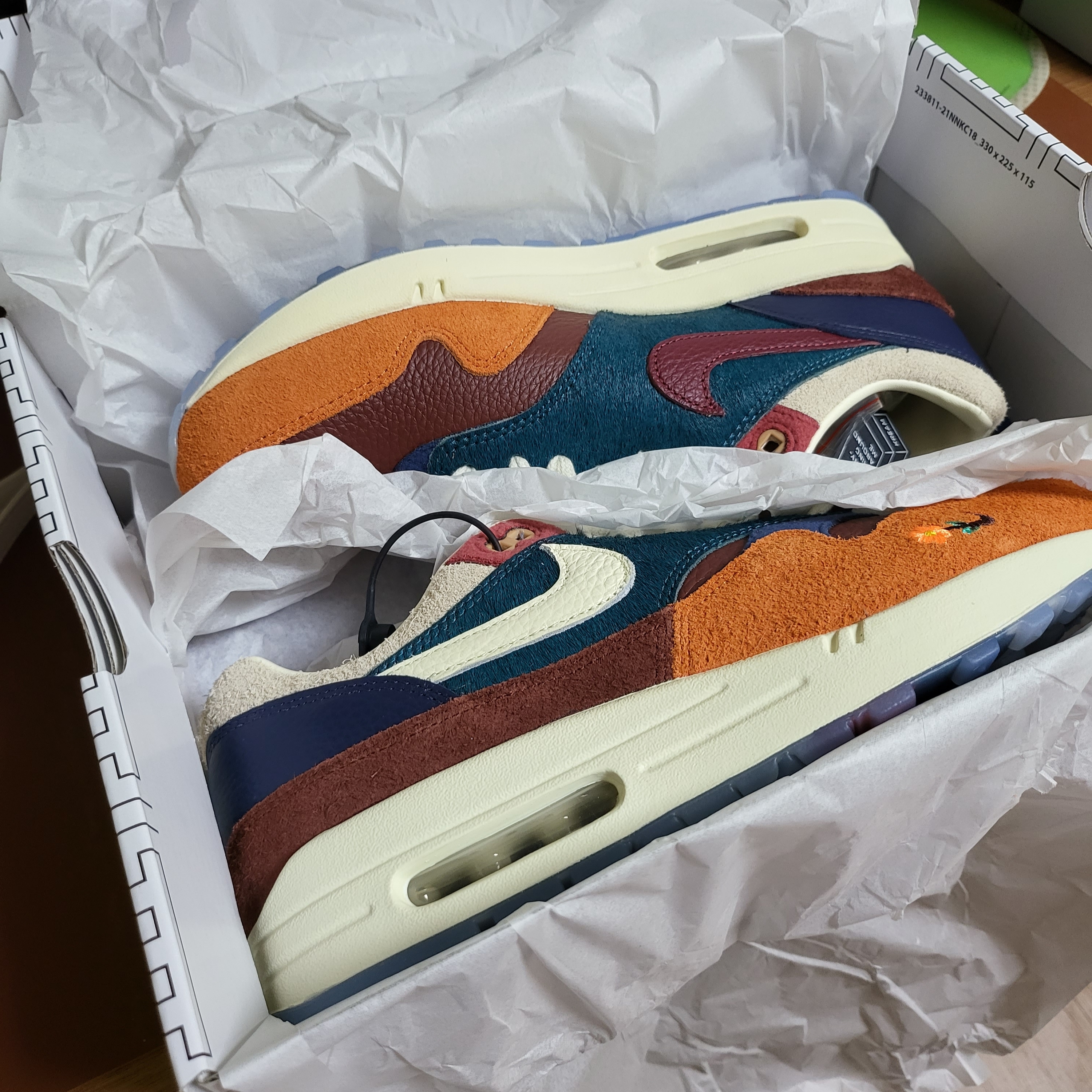 Nike x Kasina Air Max 1 SP Won-Ang Orange 착용 스타일