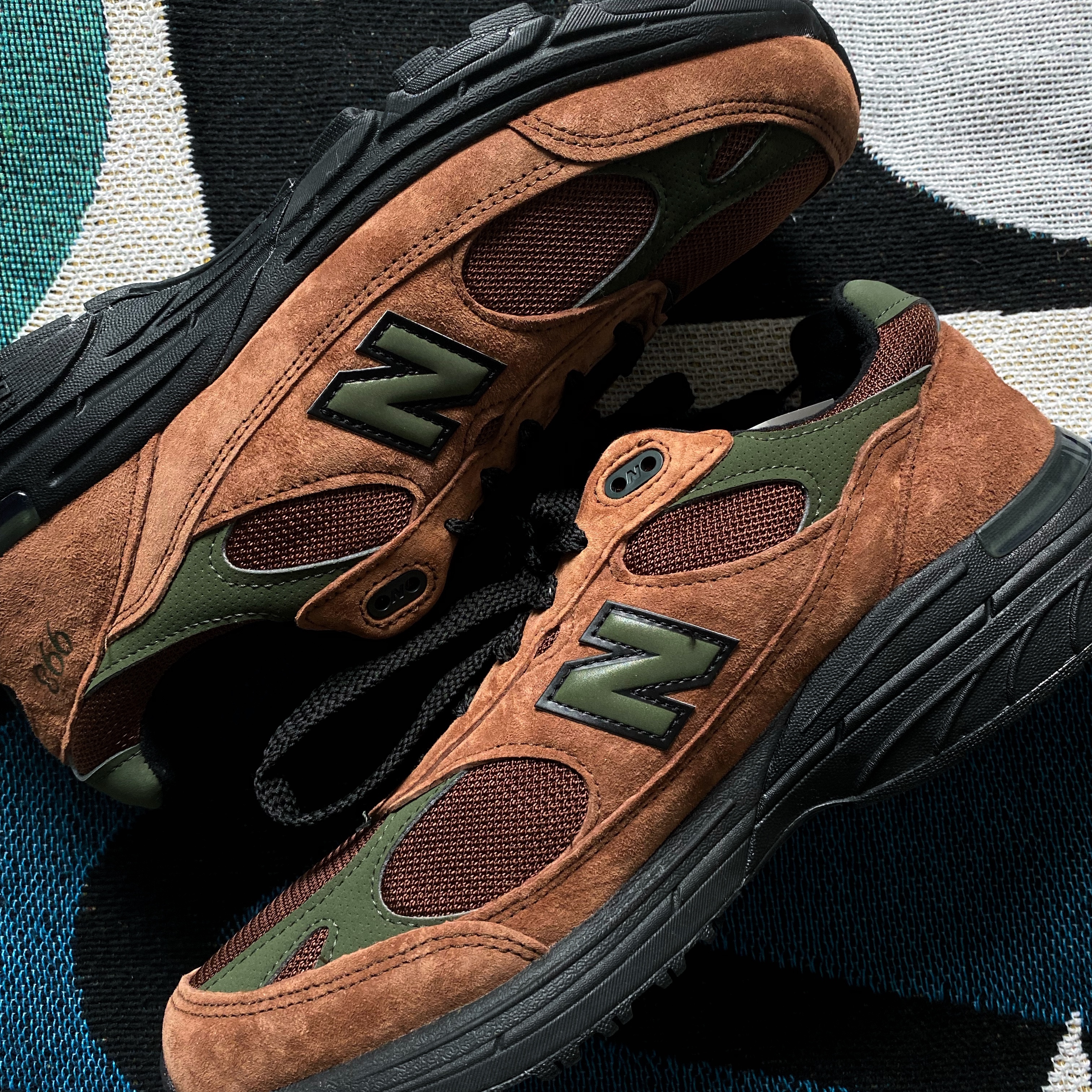 New Balance x Aime Leon Dore 993 Made in USA Taupe, New Balance x Aime Leon Dore 993 Made in USA Brown 착용 스타일 - 2