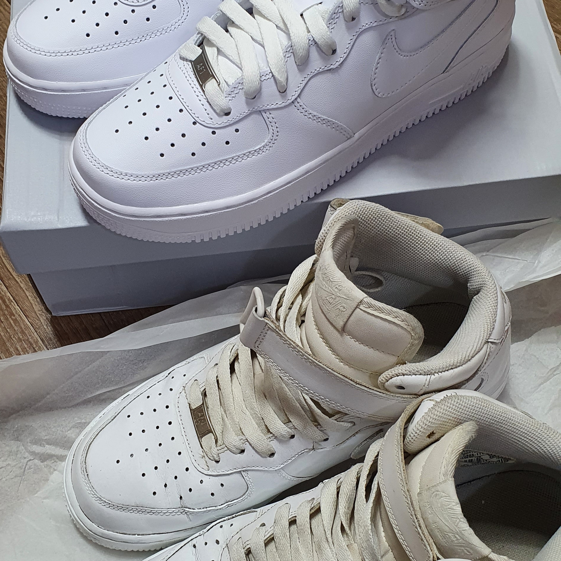 Nike Air Force 1 Mid '07 White 착용 스타일